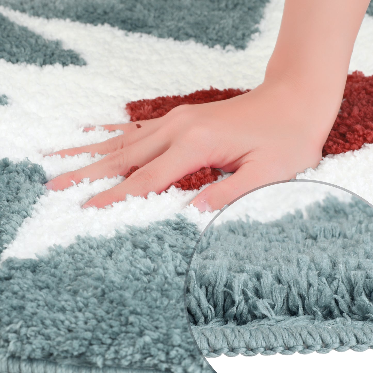 Funny Letter Bath Rug, Non-Slip Absorbent Bathroom Mat Washable for Shower and Spa Floors