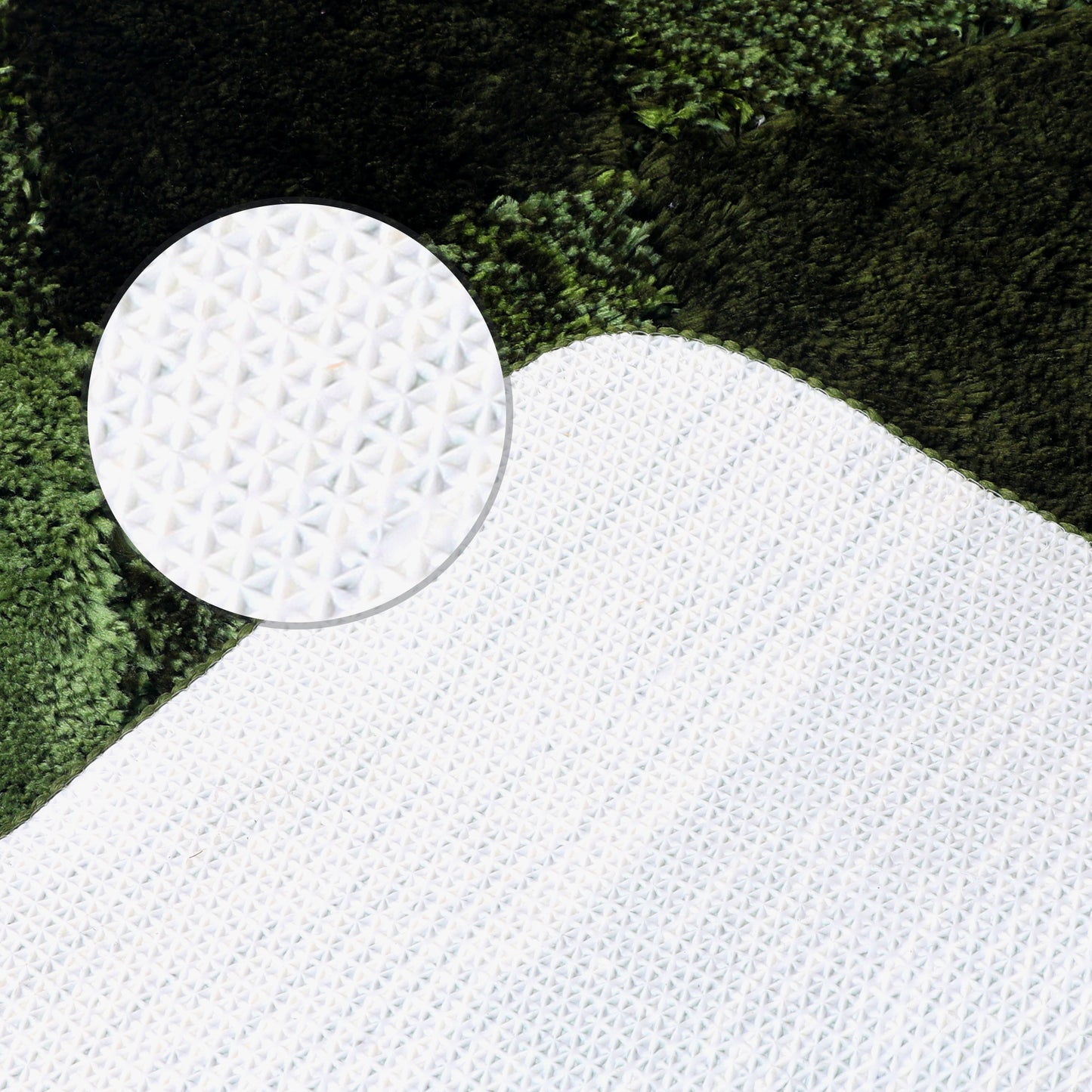 Geometric Pattern Bathroom Rug Mat, Soft Absorbent, Non-Slip Comfortable Bath Mats