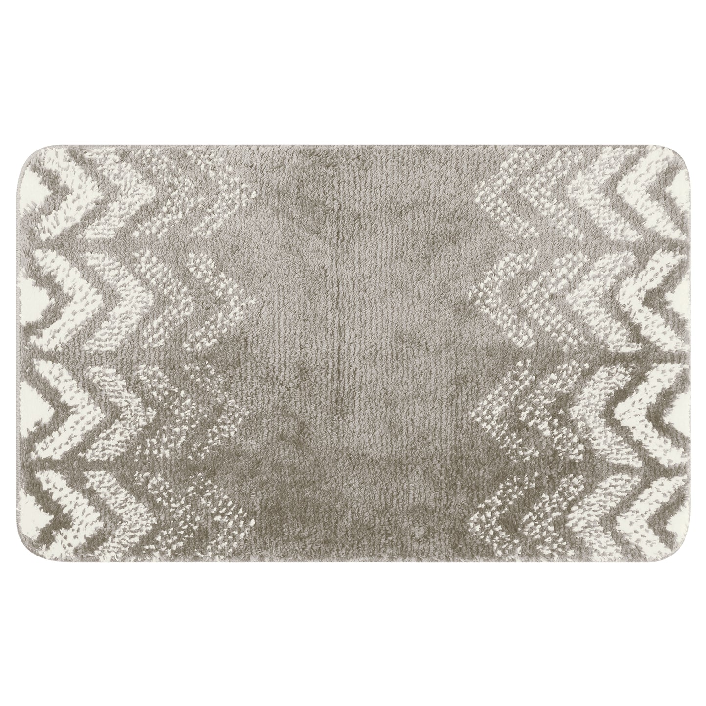 Absorbent Bath Mat Rug, Geometric Patterns Non-Slip Bath Mats for Bathroom