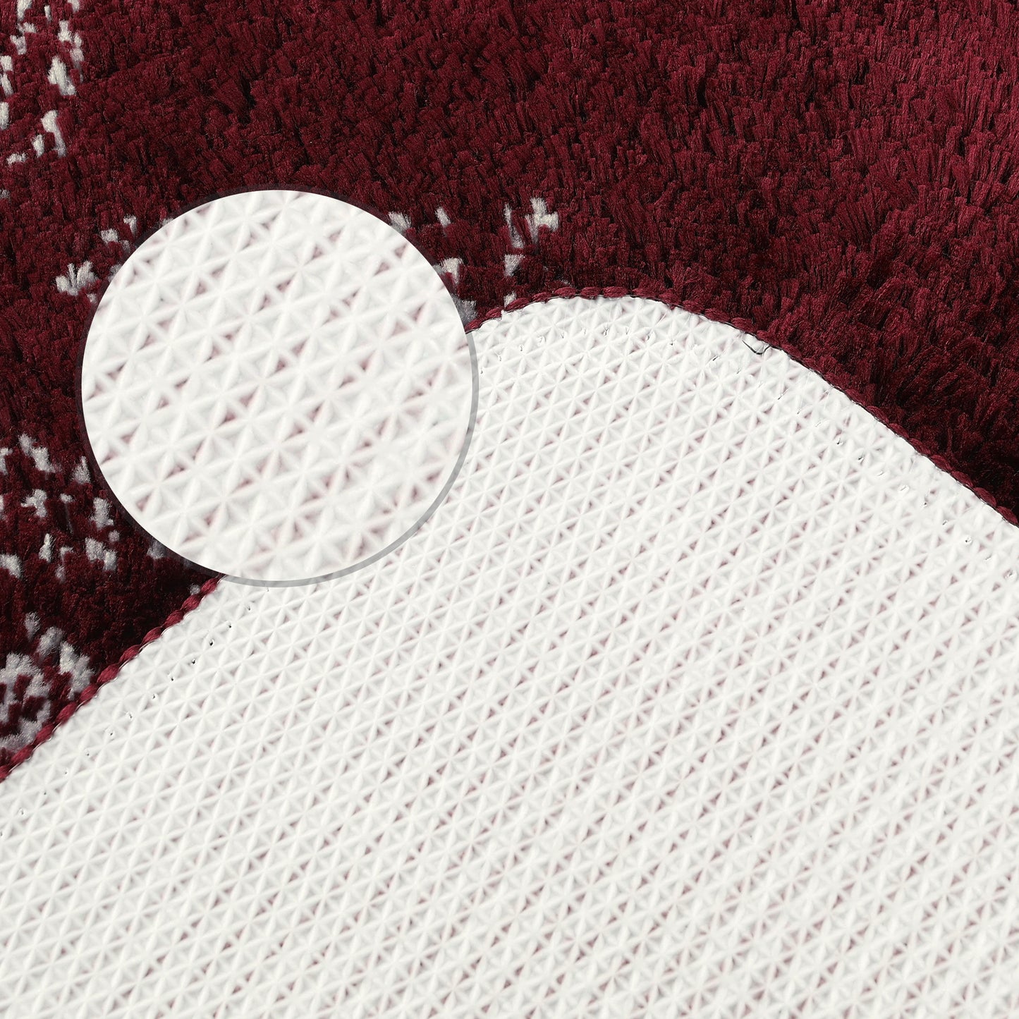 Absorbent Bath Mat Rug, Geometric Patterns Non-Slip Bath Mats for Bathroom