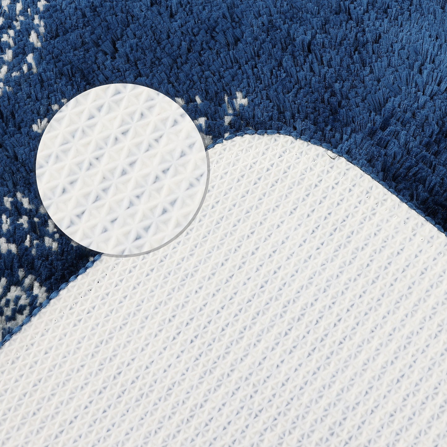 Absorbent Bath Mat Rug, Geometric Patterns Non-Slip Bath Mats for Bathroom