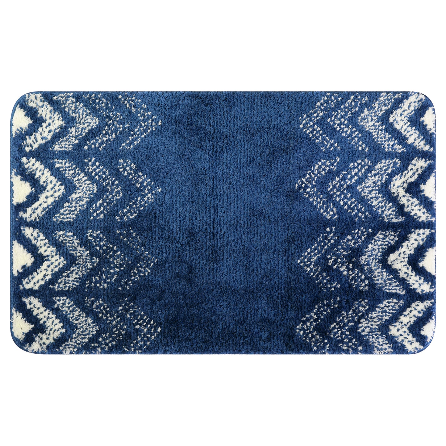 Absorbent Bath Mat Rug, Geometric Patterns Non-Slip Bath Mats for Bathroom