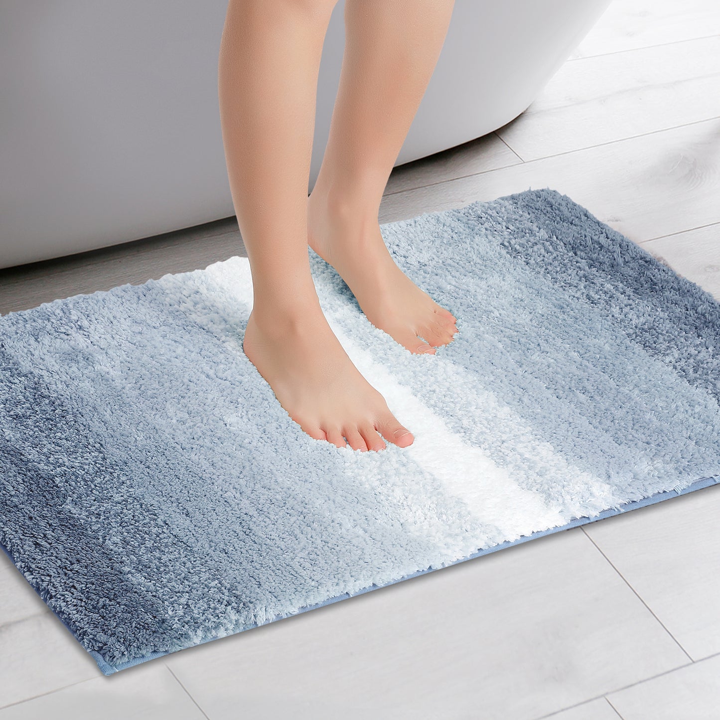 Soft and Absorbent Bathroom Rug Non-slip Plush Shaggy Bath Carpet Luxury Bath Mats