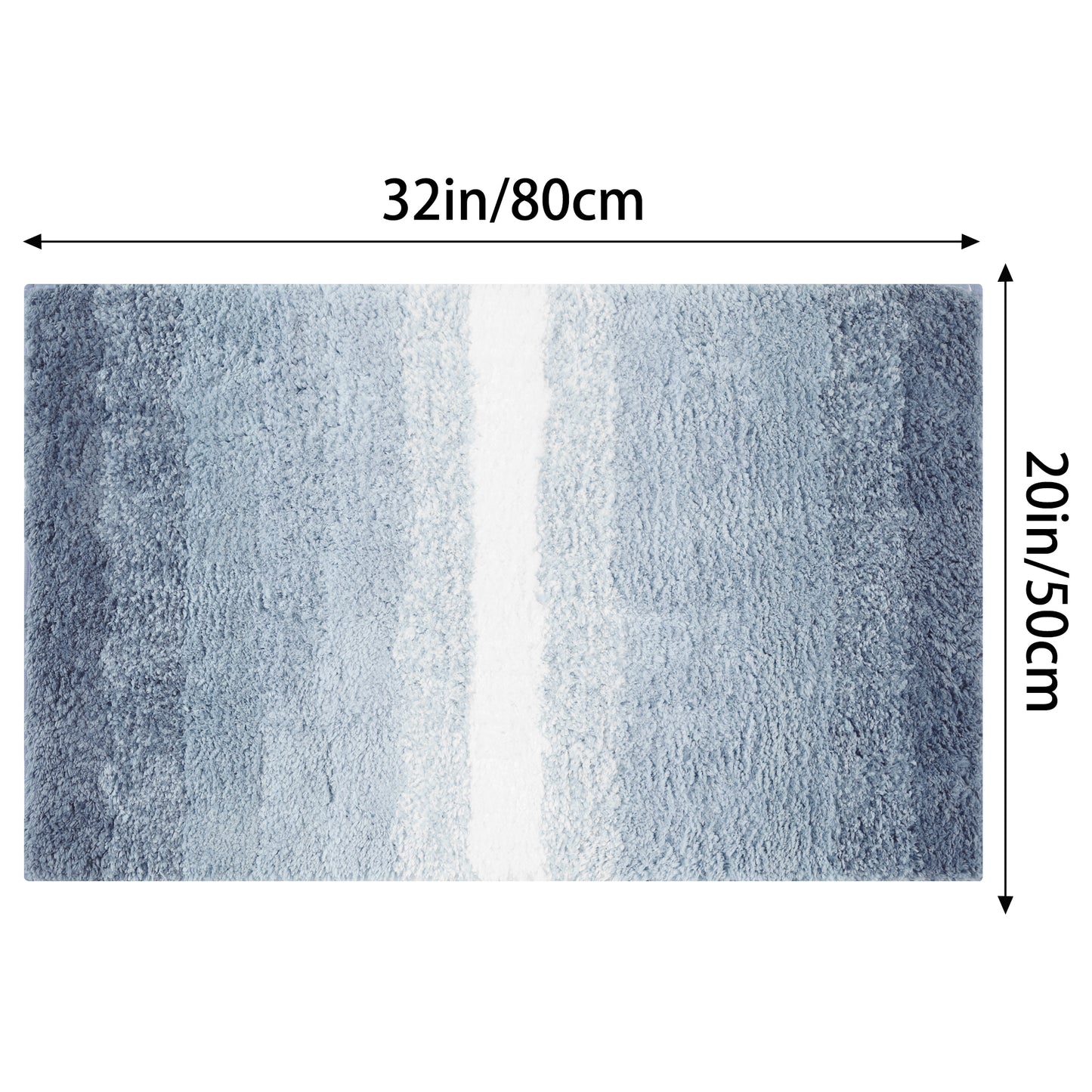 Soft and Absorbent Bathroom Rug Non-slip Plush Shaggy Bath Carpet Luxury Bath Mats