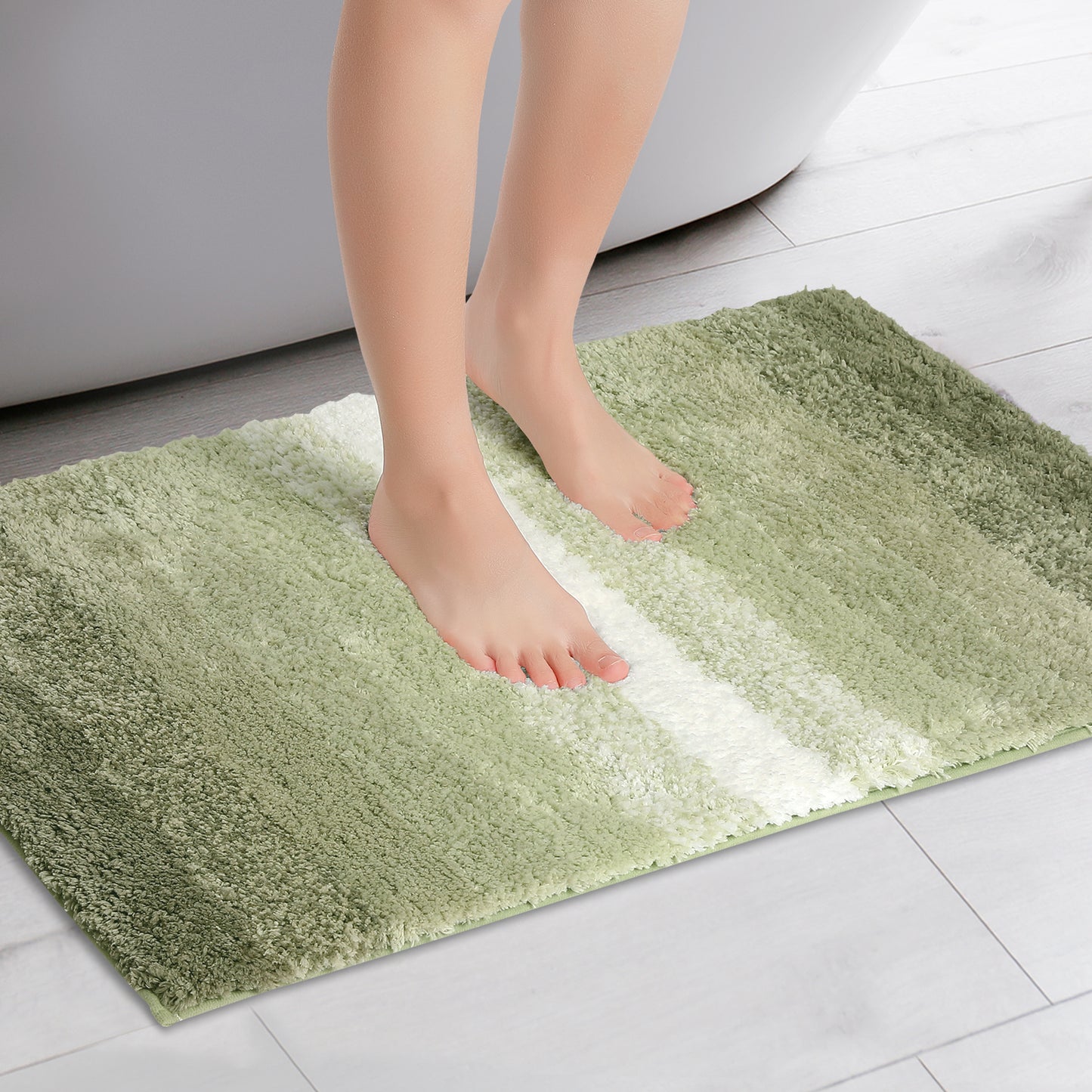 Soft and Absorbent Bathroom Rug Non-slip Plush Shaggy Bath Carpet Luxury Bath Mats