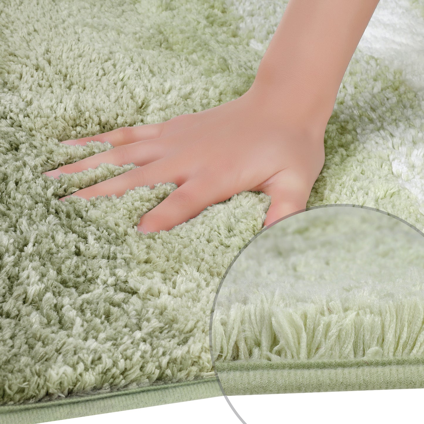 Soft and Absorbent Bathroom Rug Non-slip Plush Shaggy Bath Carpet Luxury Bath Mats