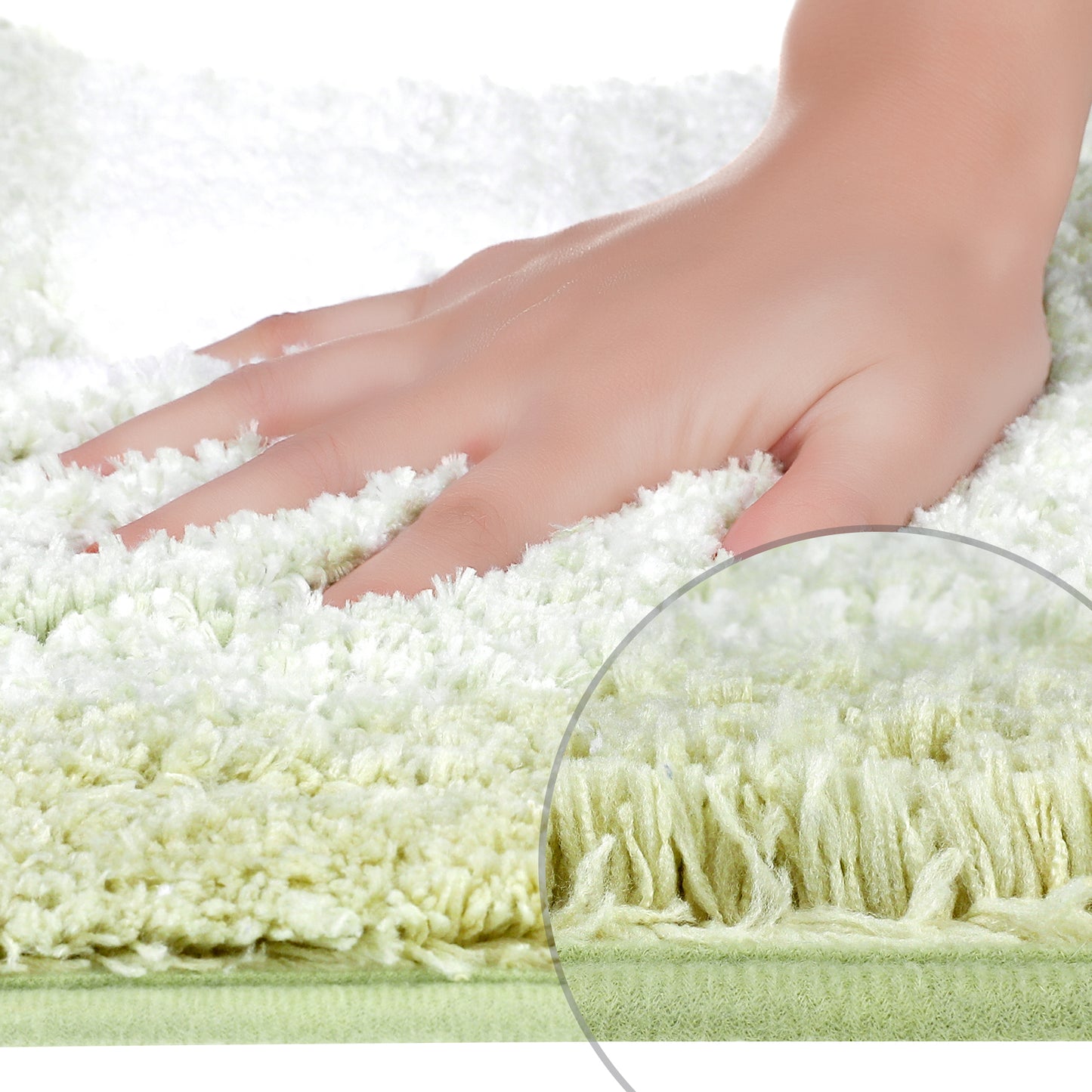Soft and Absorbent Bathroom Rug Non-slip Plush Shaggy Bath Carpet Luxury Bath Mats