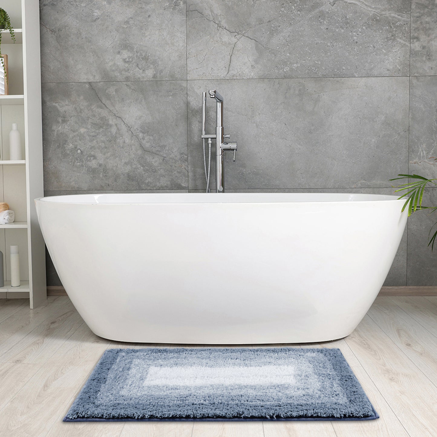 Soft and Absorbent Bathroom Rug Non-slip Plush Shaggy Bath Carpet Luxury Bath Mats