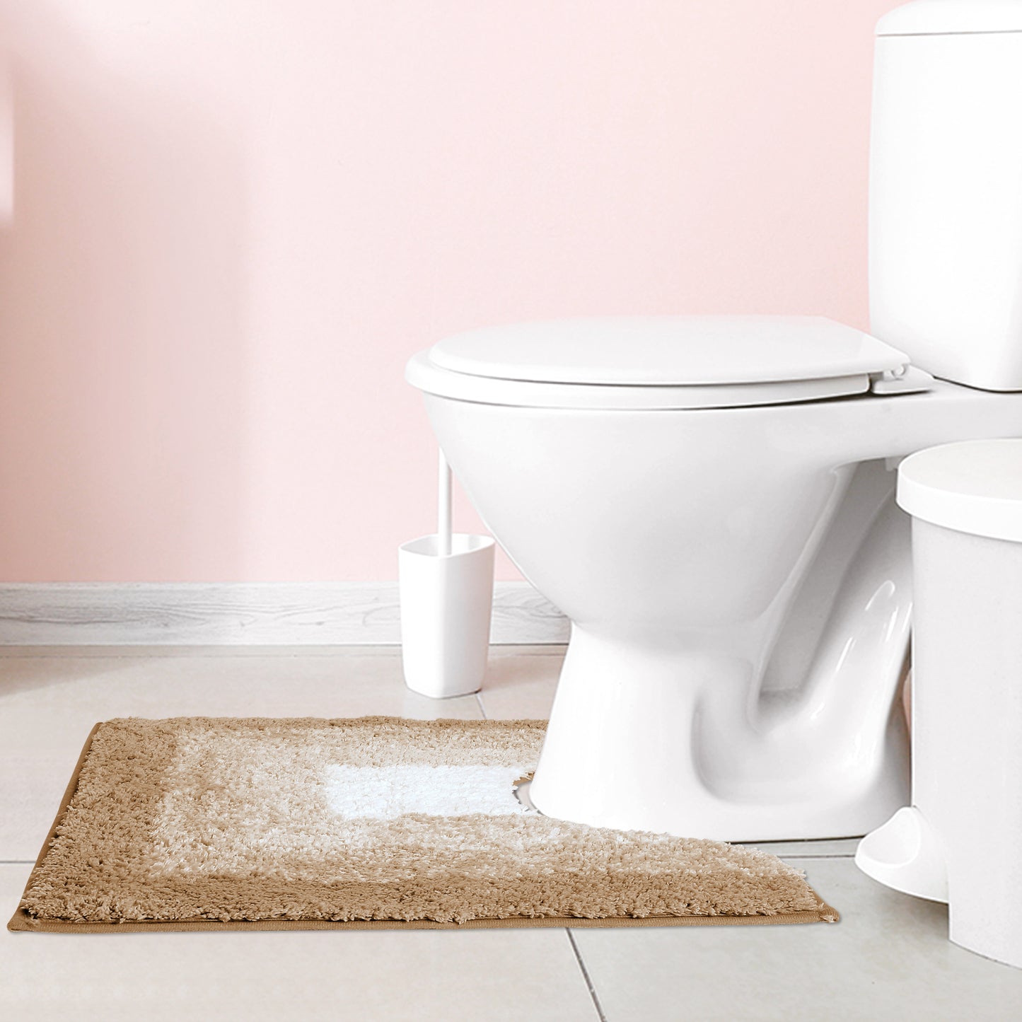 Soft and Absorbent Bathroom Rug Non-slip Plush Shaggy Bath Carpet Luxury Bath Mats