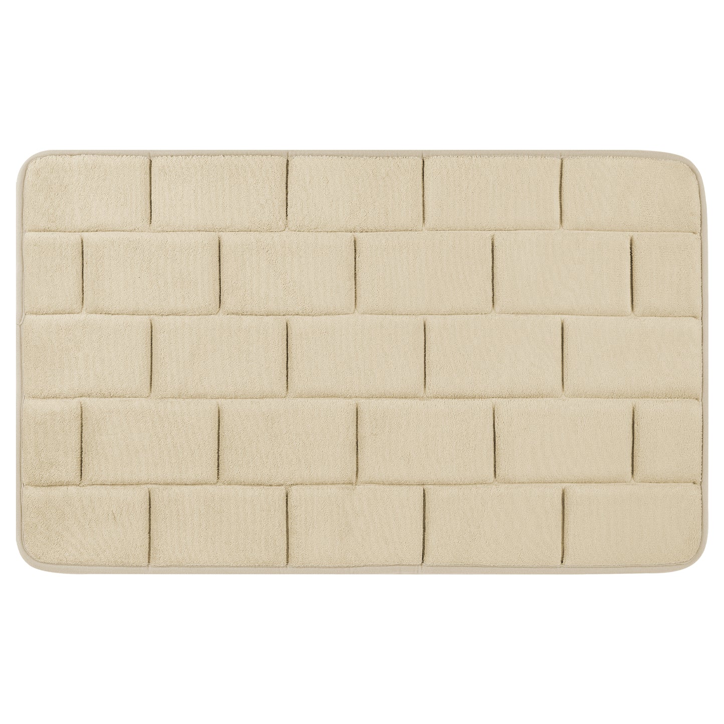Memory Foam Bath Mat, Soft Absorbent Bathroom Rug Non-Slip Thick Dry Fast for Bath Mats