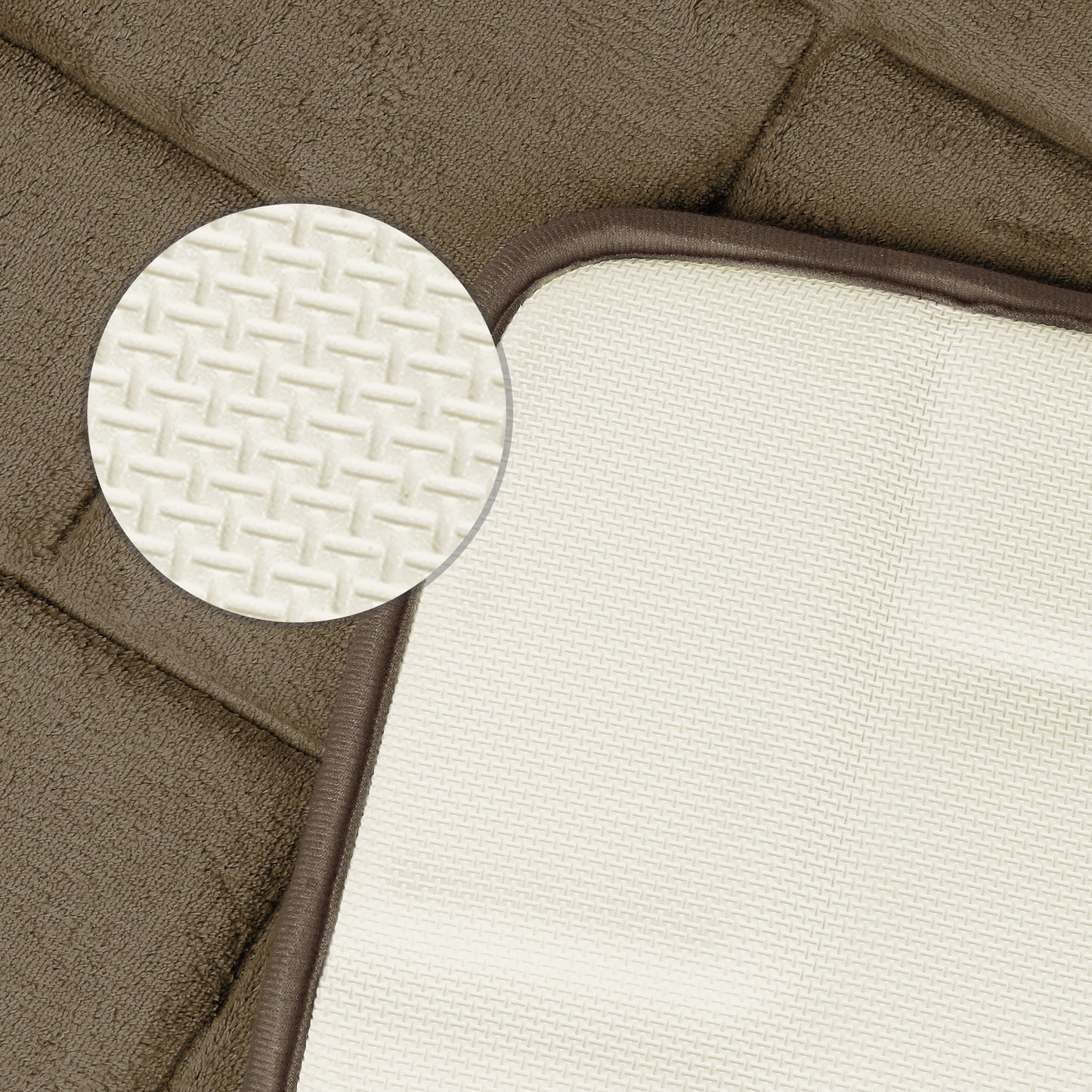 Memory Foam Bath Mat, Soft Absorbent Bathroom Rug Non-Slip Thick Dry Fast for Bath Mats