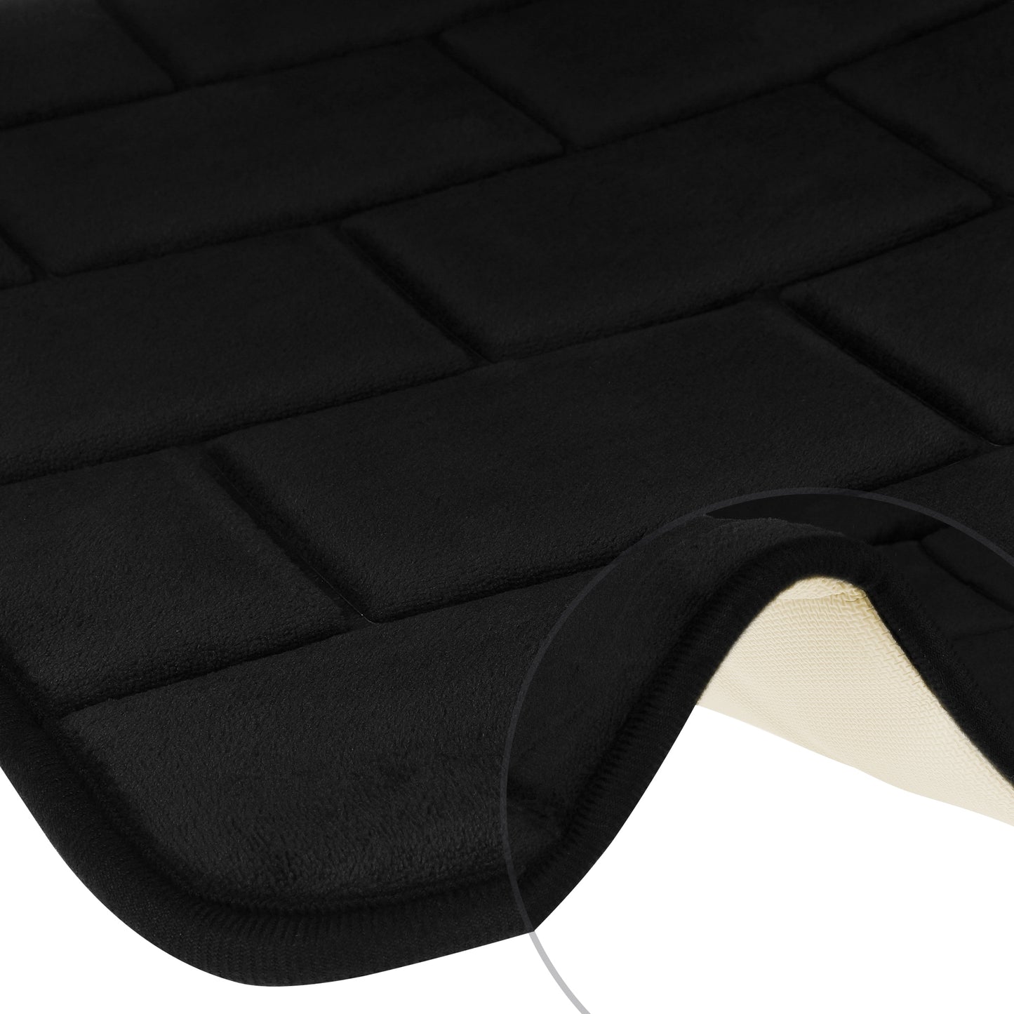 Memory Foam Bath Mat, Soft Absorbent Bathroom Rug Non-Slip Thick Dry Fast for Bath Mats
