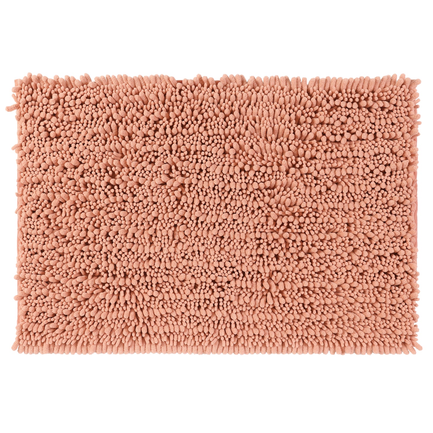 Chenille Bathroom Rugs Non-Slip Bath Mat, Plain Washable Soft Bath Mats