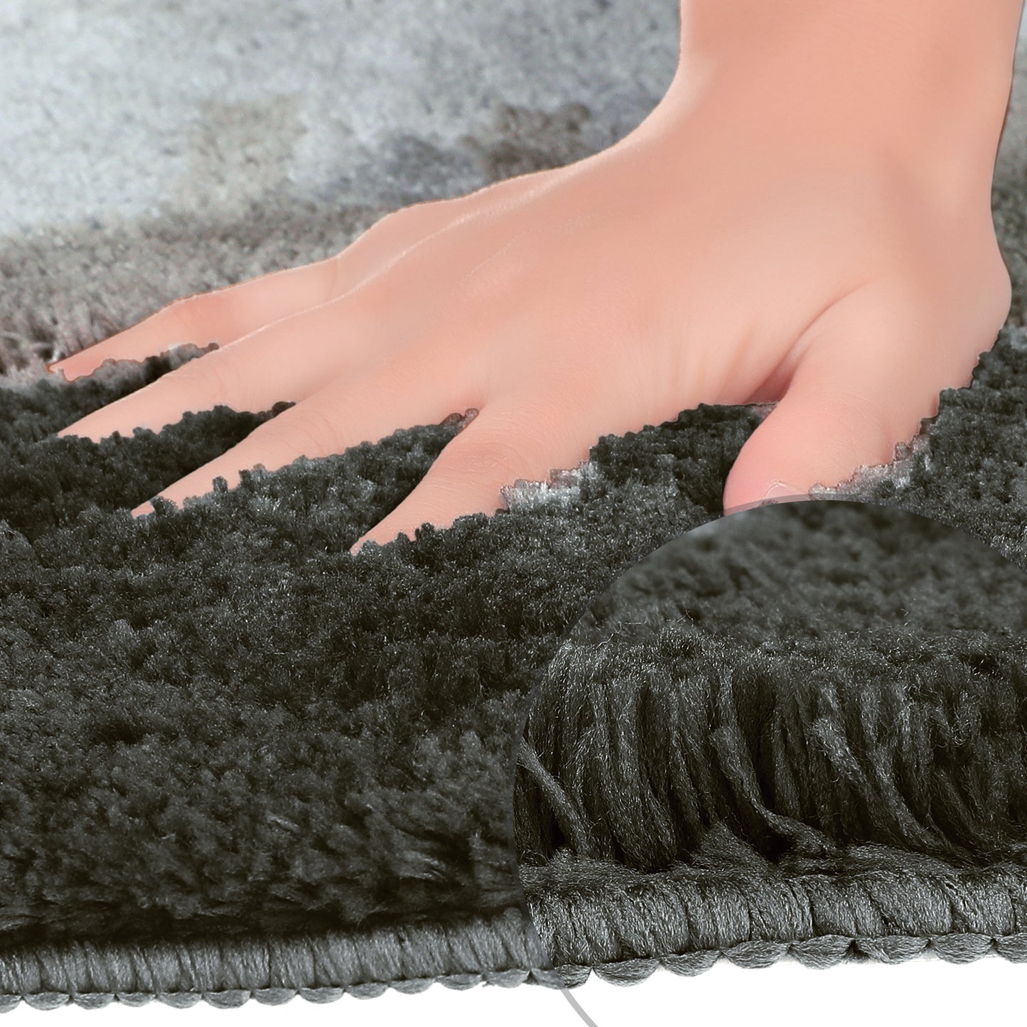 Bathroom Rug Mat, Extra Soft and Absorbent Bath Rugs, Non-Slip Plush Shaggy Bath Mats