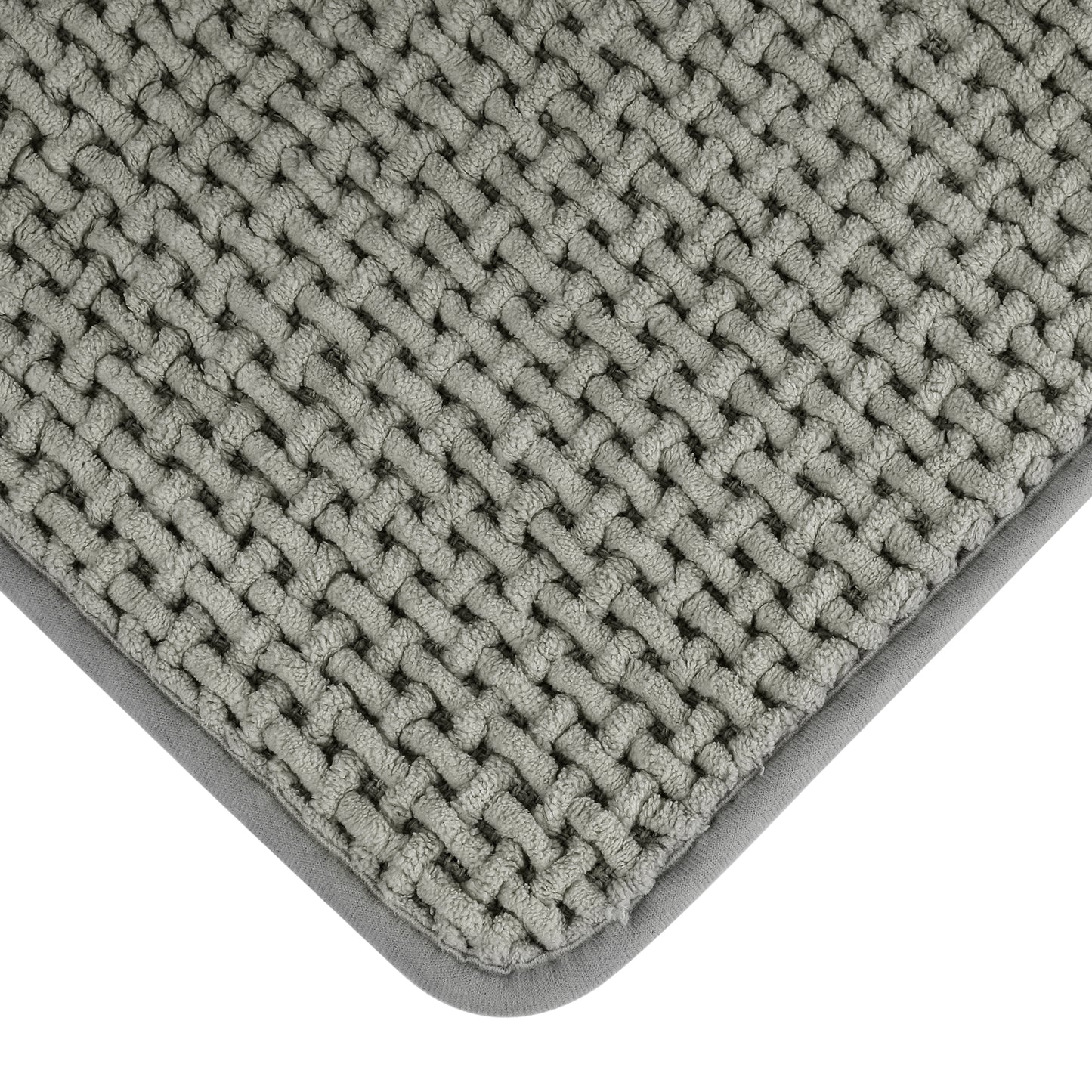 Chenille Bathroom Rugs, Non Slip Bath Mat Carpet for Bathroom Floor and Shower