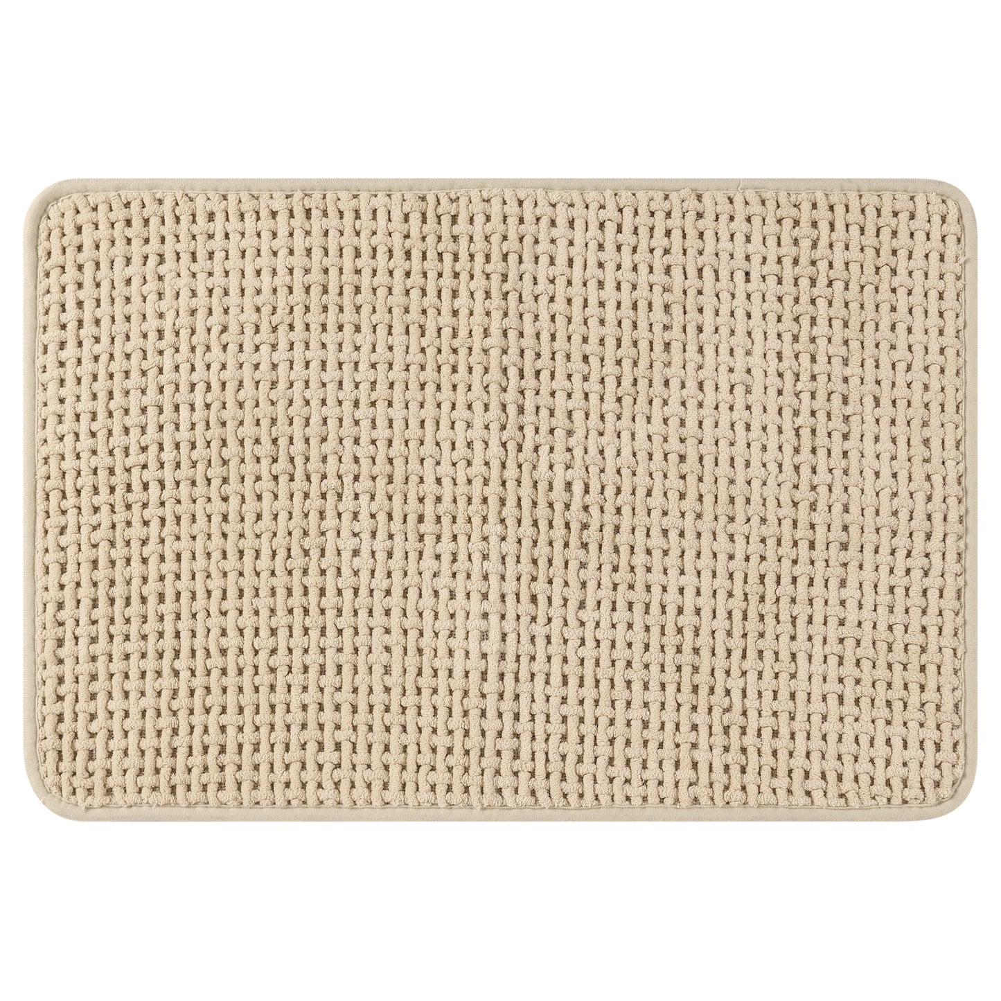 Chenille Bathroom Rugs, Non Slip Bath Mat Carpet for Bathroom Floor and Shower