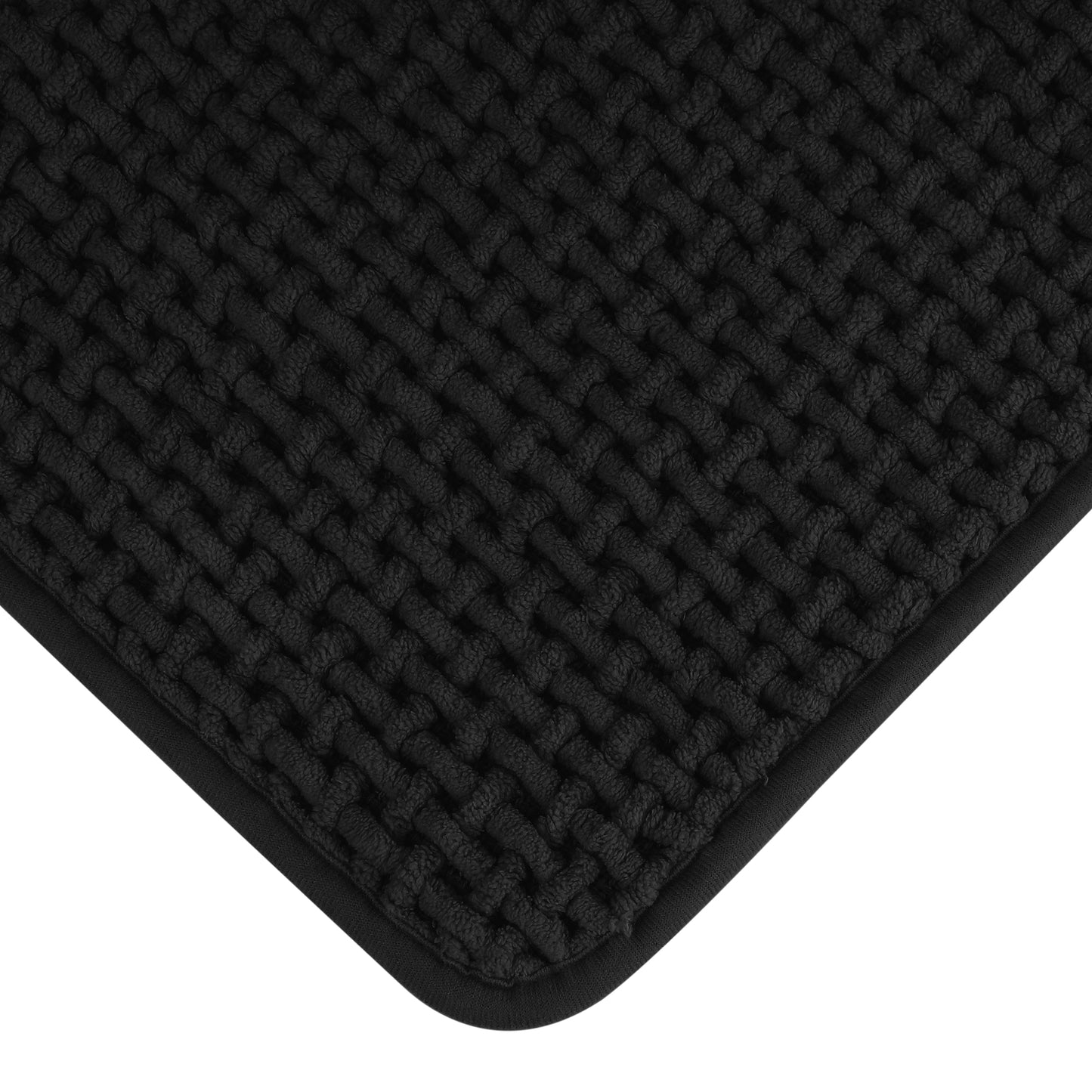 Chenille Bathroom Rugs, Non Slip Bath Mat Carpet for Bathroom Floor and Shower