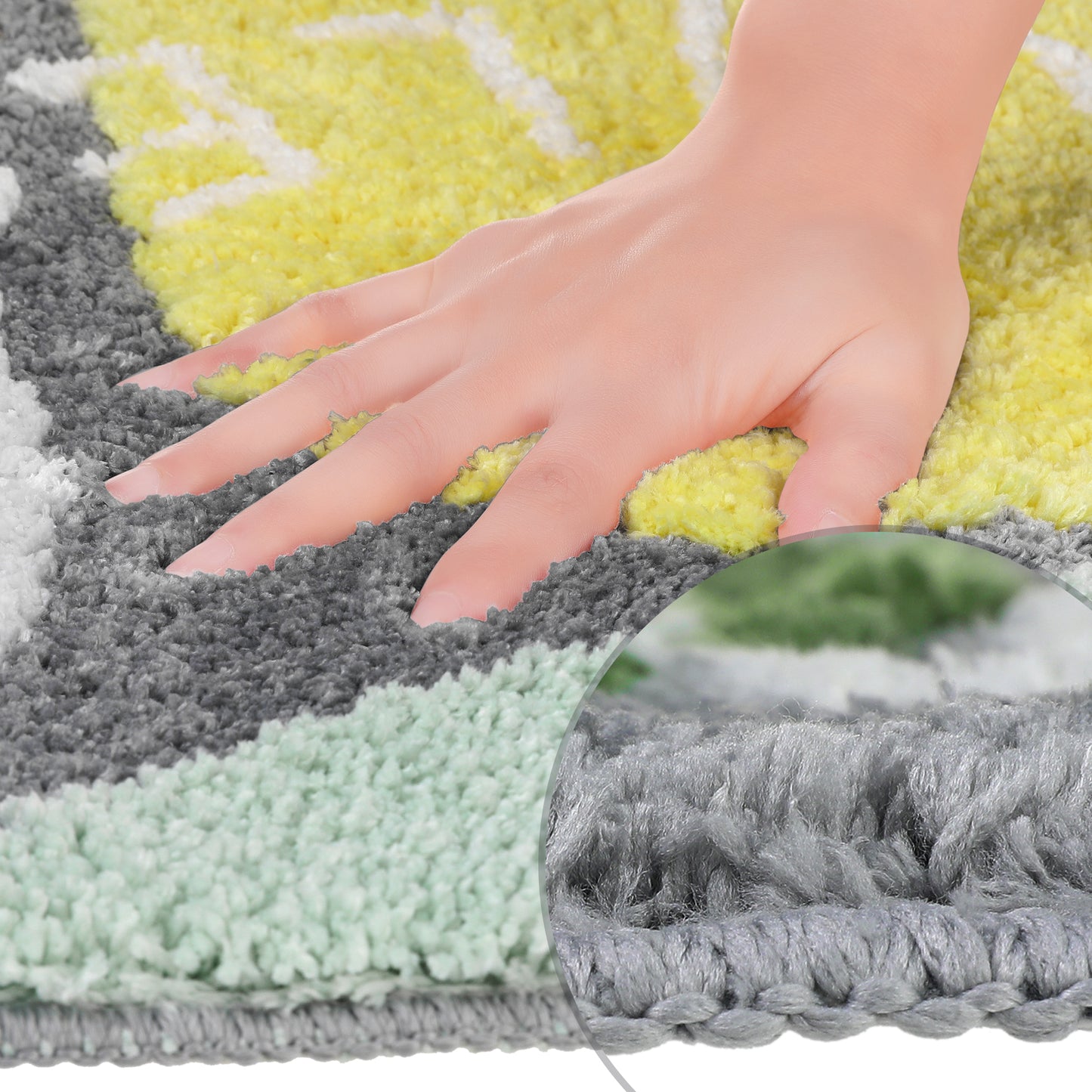 Cute Colorful Bath Mats, Stylish Funny Bathroom Rug with Lovely Words
