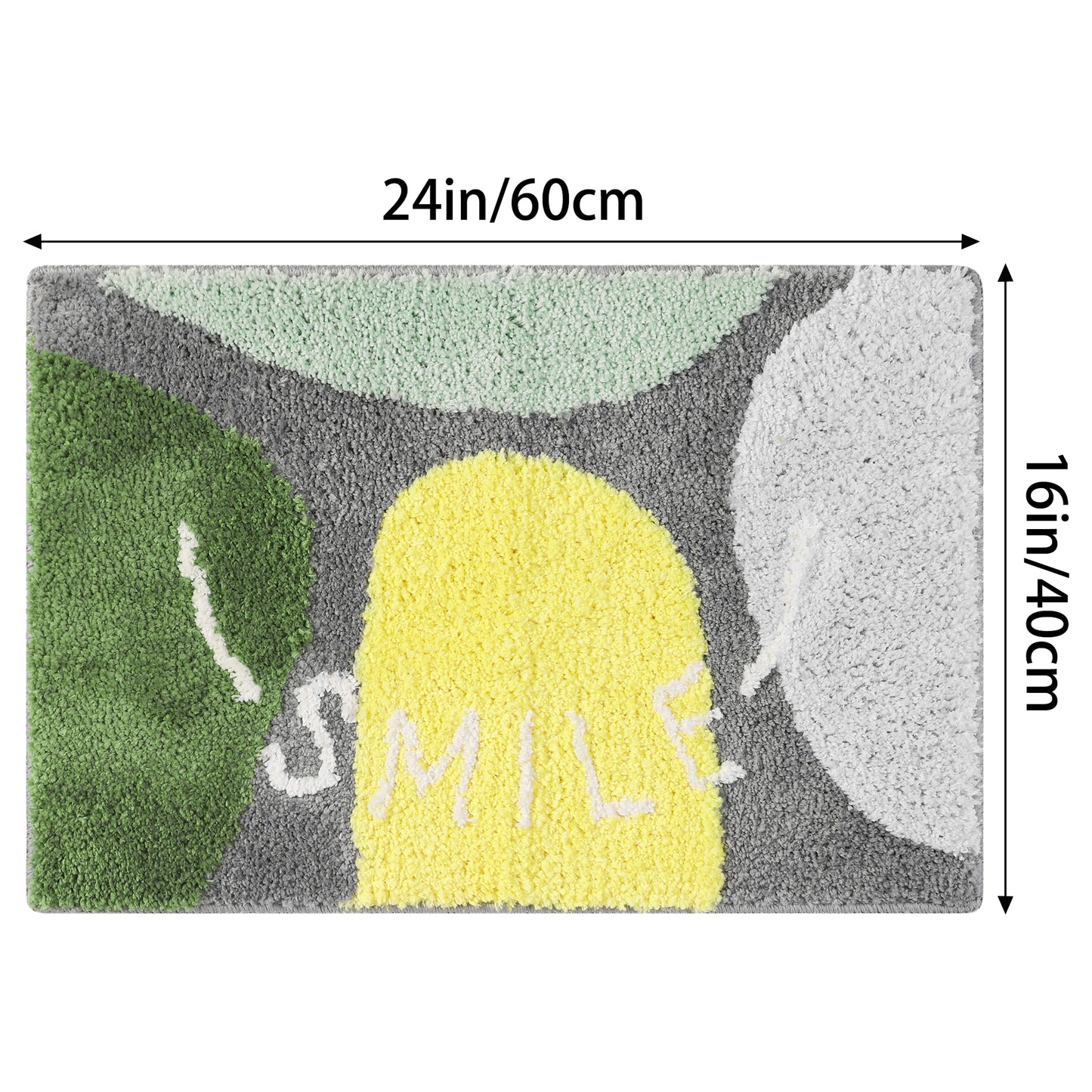 Cute Colorful Bath Mats, Stylish Funny Bathroom Rug with Lovely Words