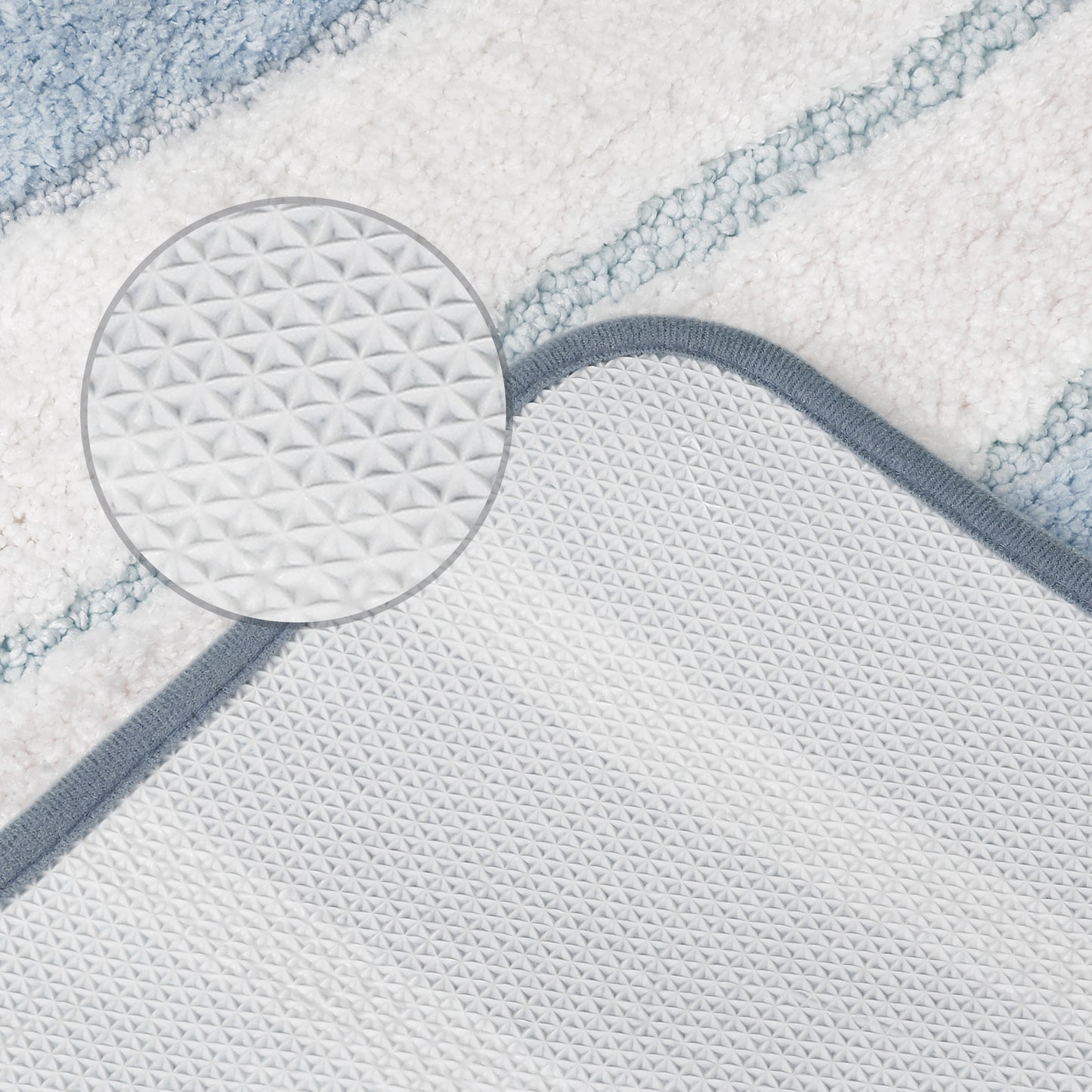 Non Slip Bathroom Rug, Water Absorbent Soft Shaggy Rubber Back Bath Mats for Bathroom