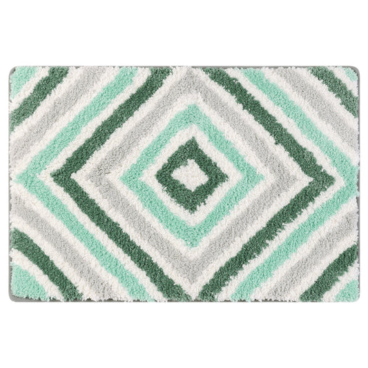 Geometric Pattern Bathroom Rugs Bath Mats, Quick Dry and Non Slip Bath Mats for Bathroom