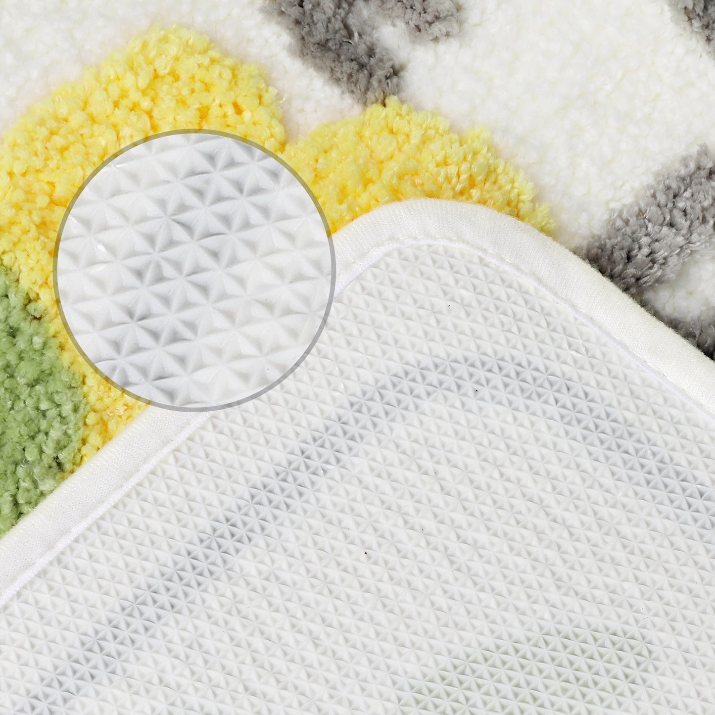 Non Slip Bath Mats for Bathroom Absorbent Fluffy Soft Microfiber Machine Washable Bath Mats