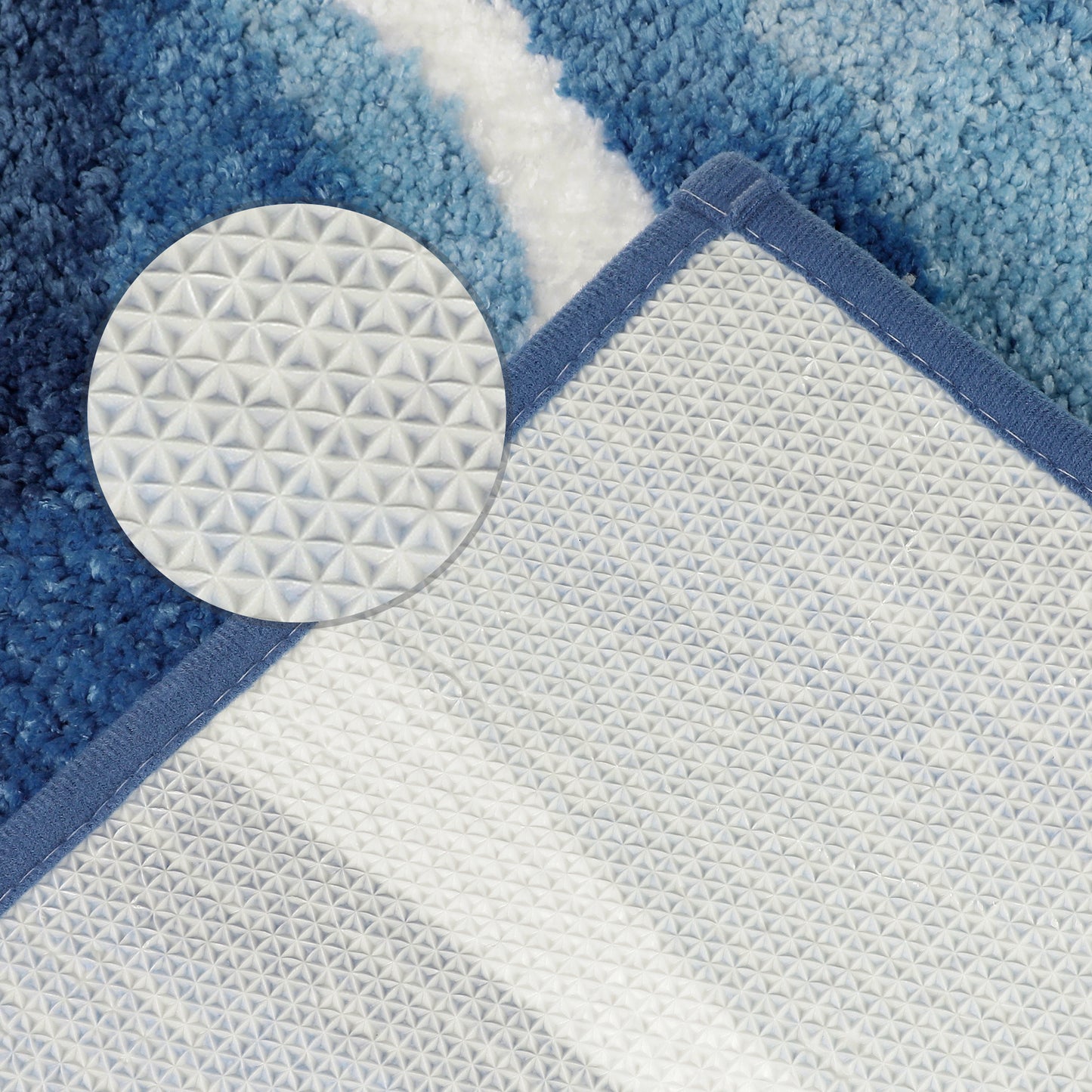 Abstract Bathroom Rug, Soft Non-Slip Thickening, Water Absorption Art Style Quick Dry Bath Mats
