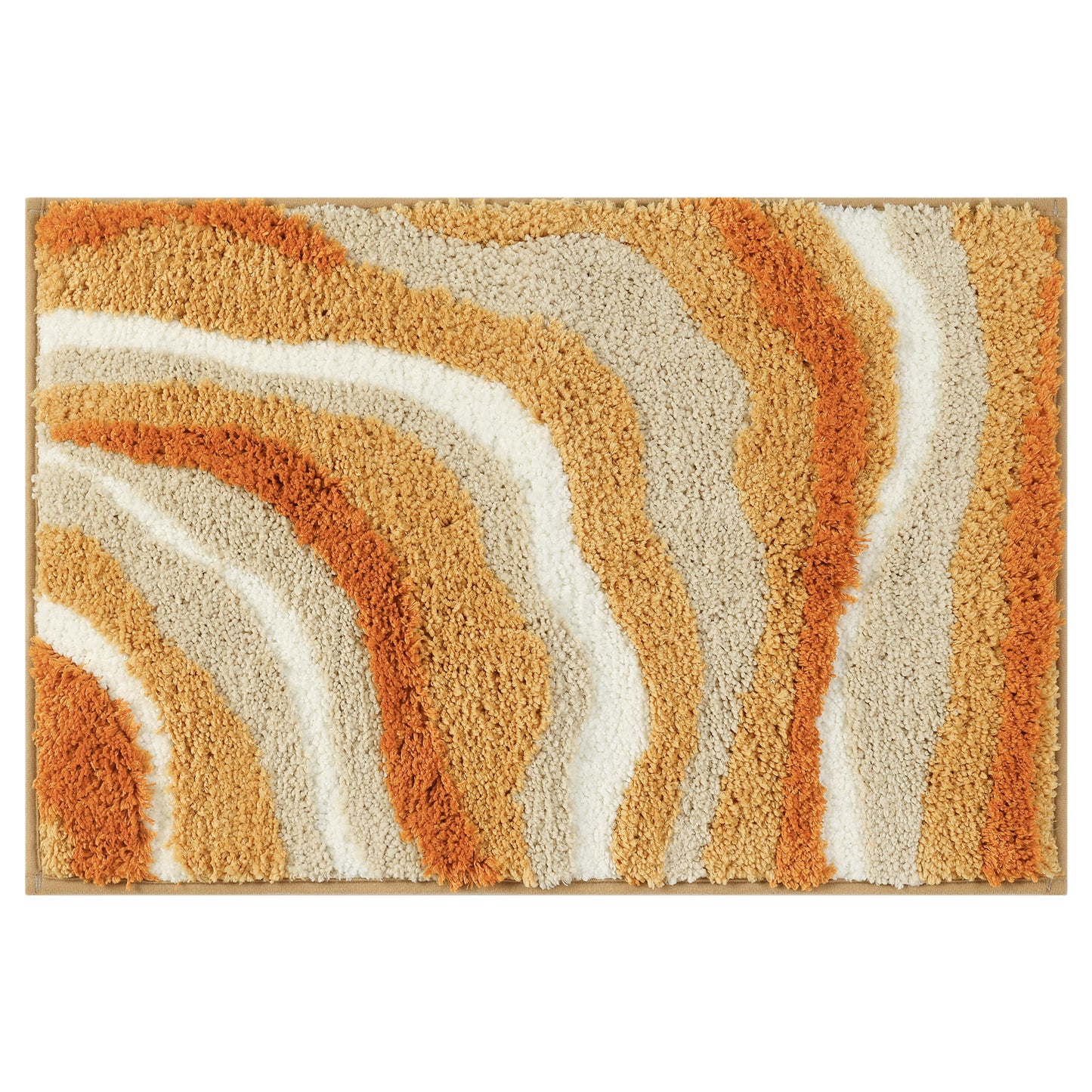 Abstract Bathroom Rug, Soft Non-Slip Thickening, Water Absorption Art Style Quick Dry Bath Mats