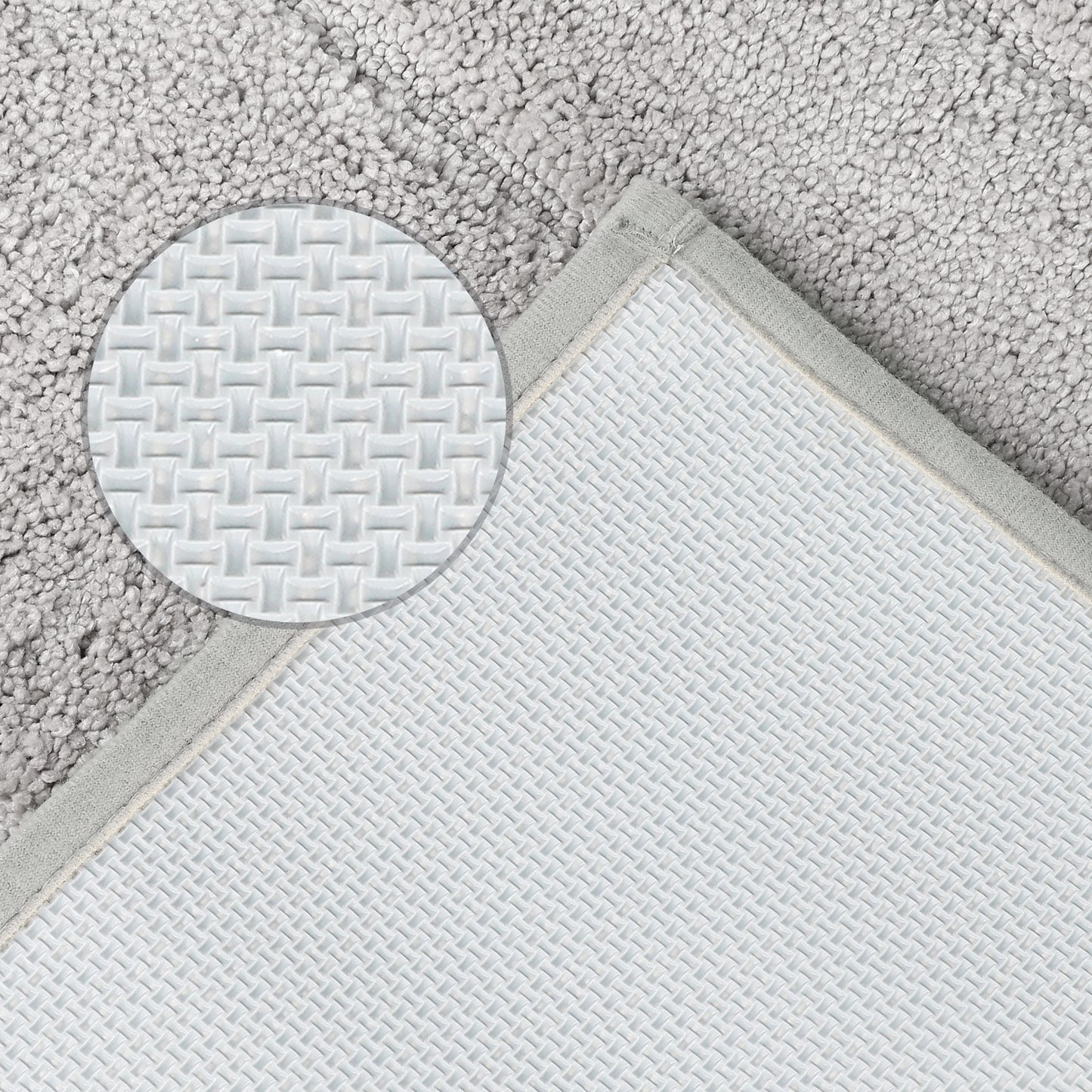 Geometry Bath Mats, Extra Soft Absorbent, Non-Slip Comfortable Solid Color Bath Mats