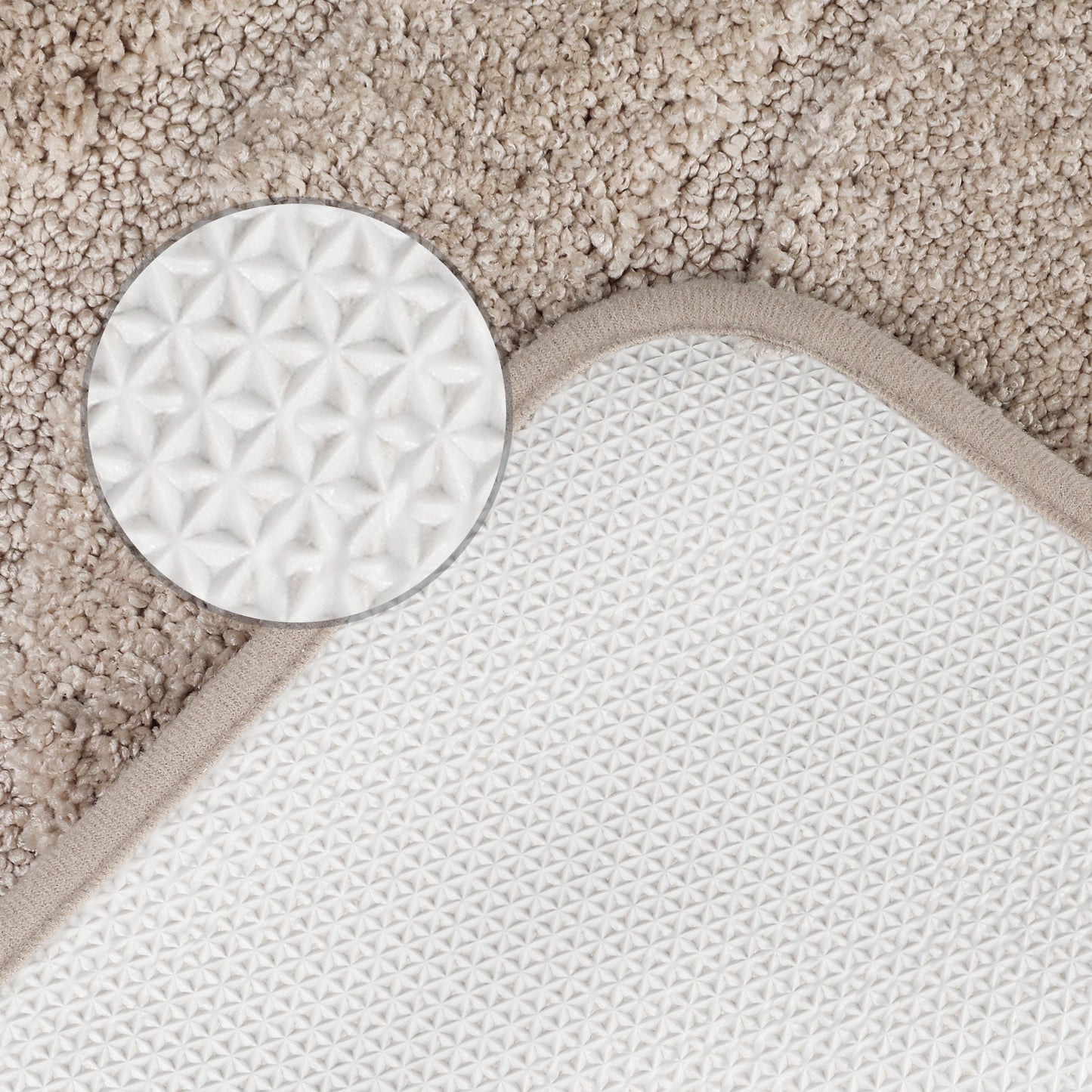 Non Slip Bath Mat, Geometry Bathroom Rug Absorbent Washable Mat Soft Microfiber Bath Mats