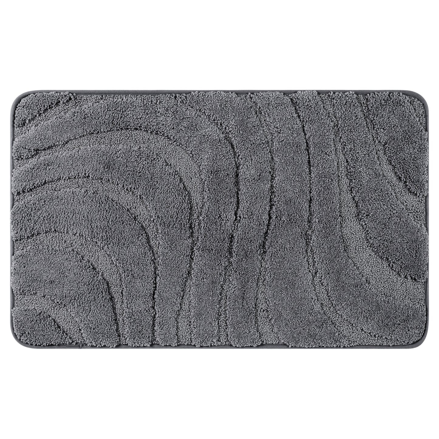 Non Slip Bath Mat, Geometry Bathroom Rug Absorbent Washable Mat Soft Microfiber Bath Mats