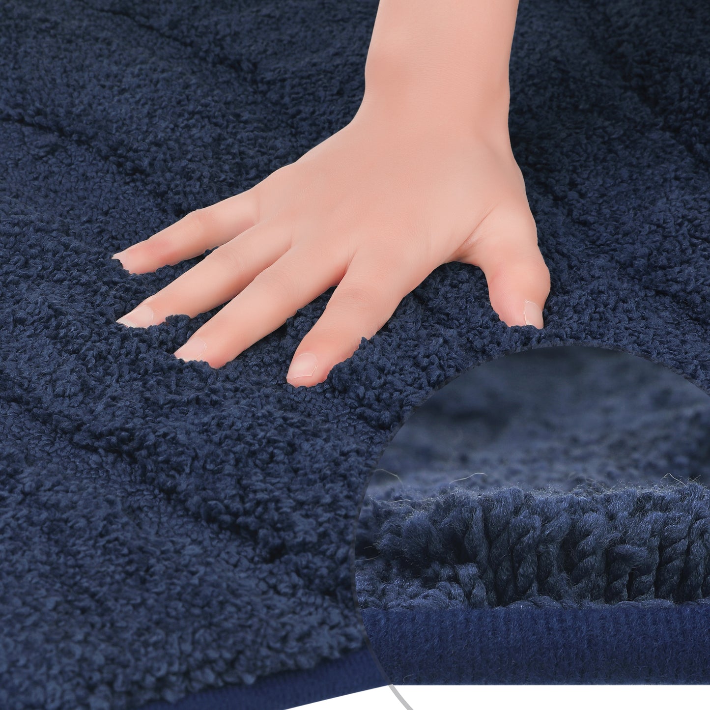 Non Slip Bath Mat, Geometry Bathroom Rug Absorbent Washable Mat Soft Microfiber Bath Mats