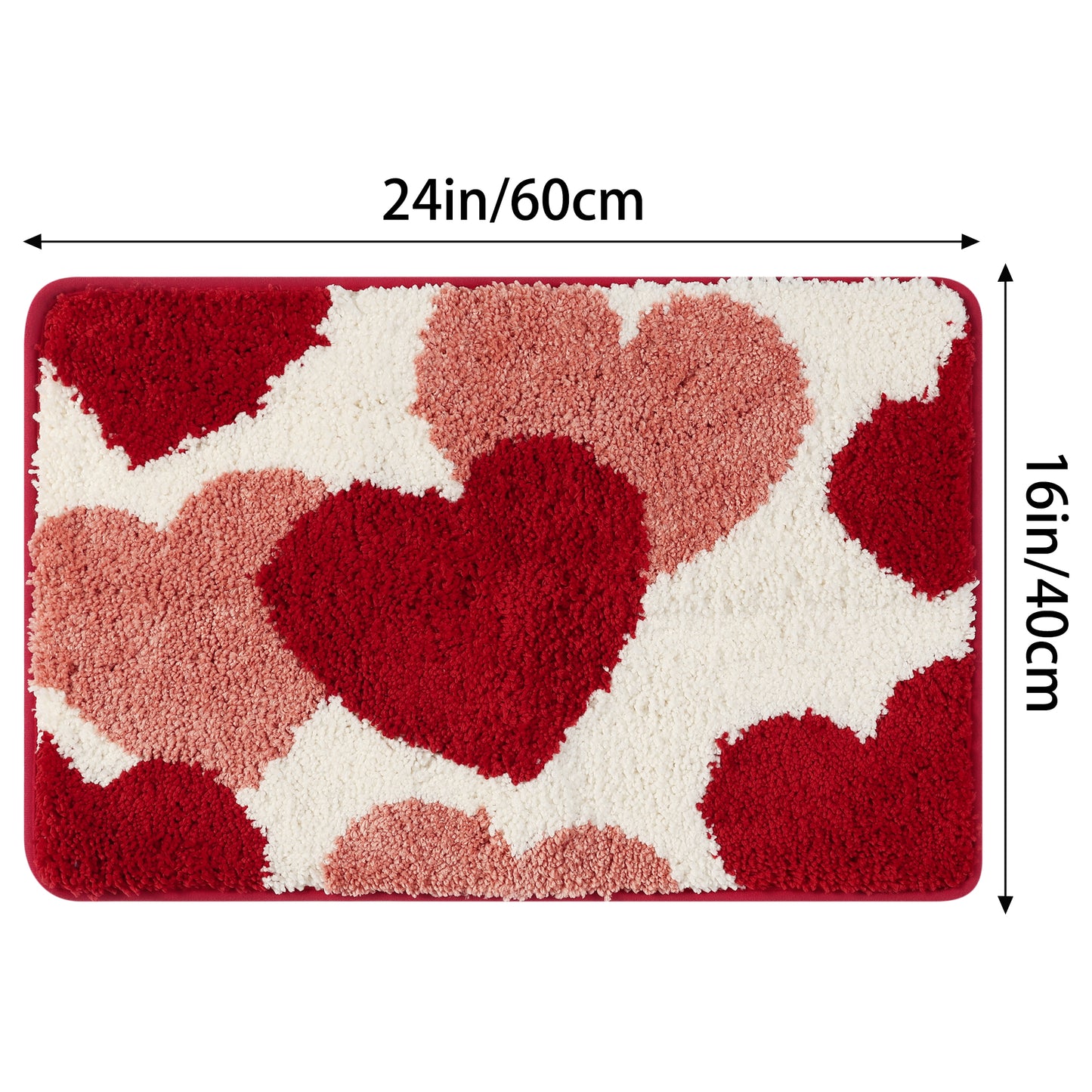 Soft Bath Rugs, Non-Slip Bathroom Rug Cute Bath Mat Water Absorbent Thick Shaggy Floor Mats
