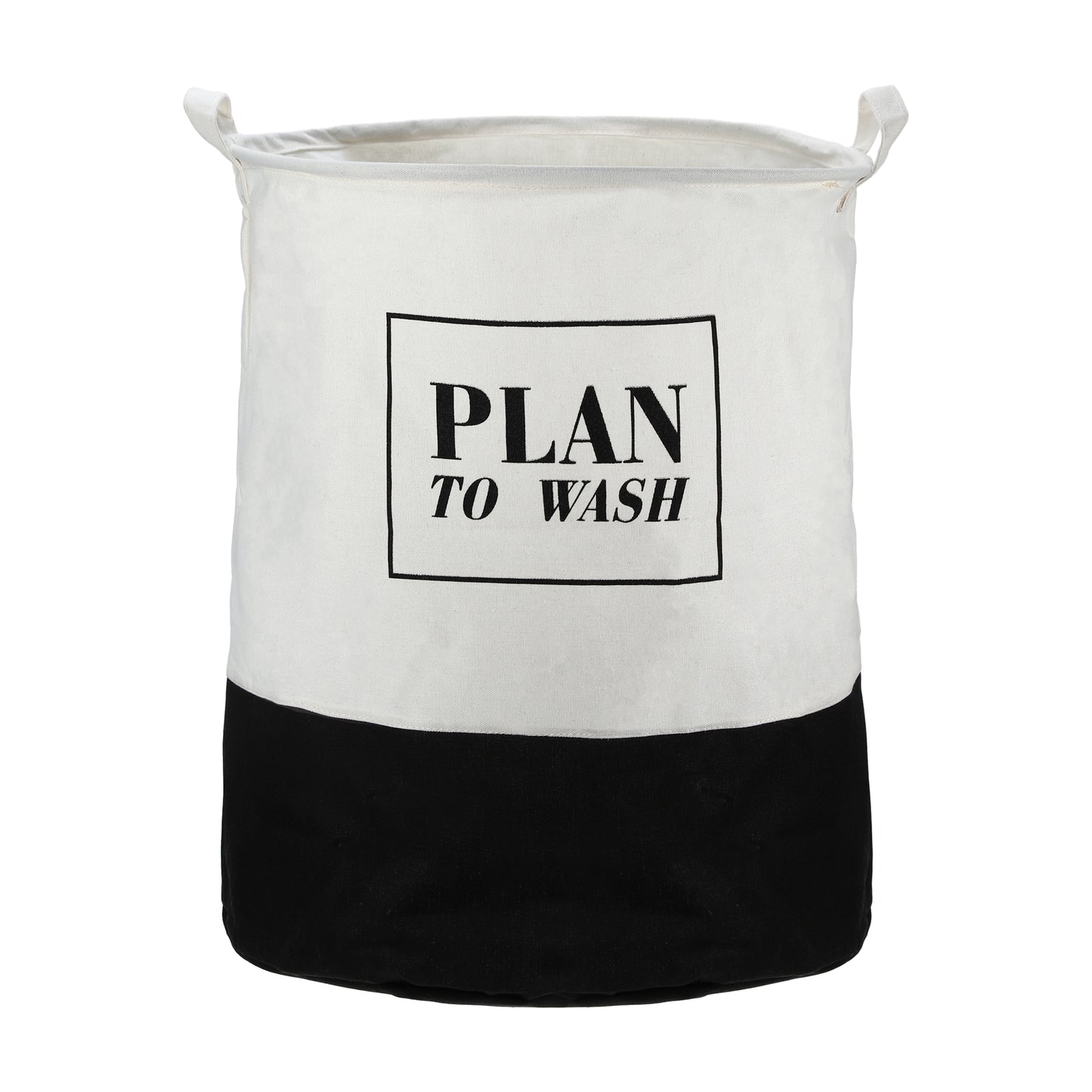 Foldable Cylindrical Laundry Basket for Laundry Room 19.69"x15.75" 60L Black