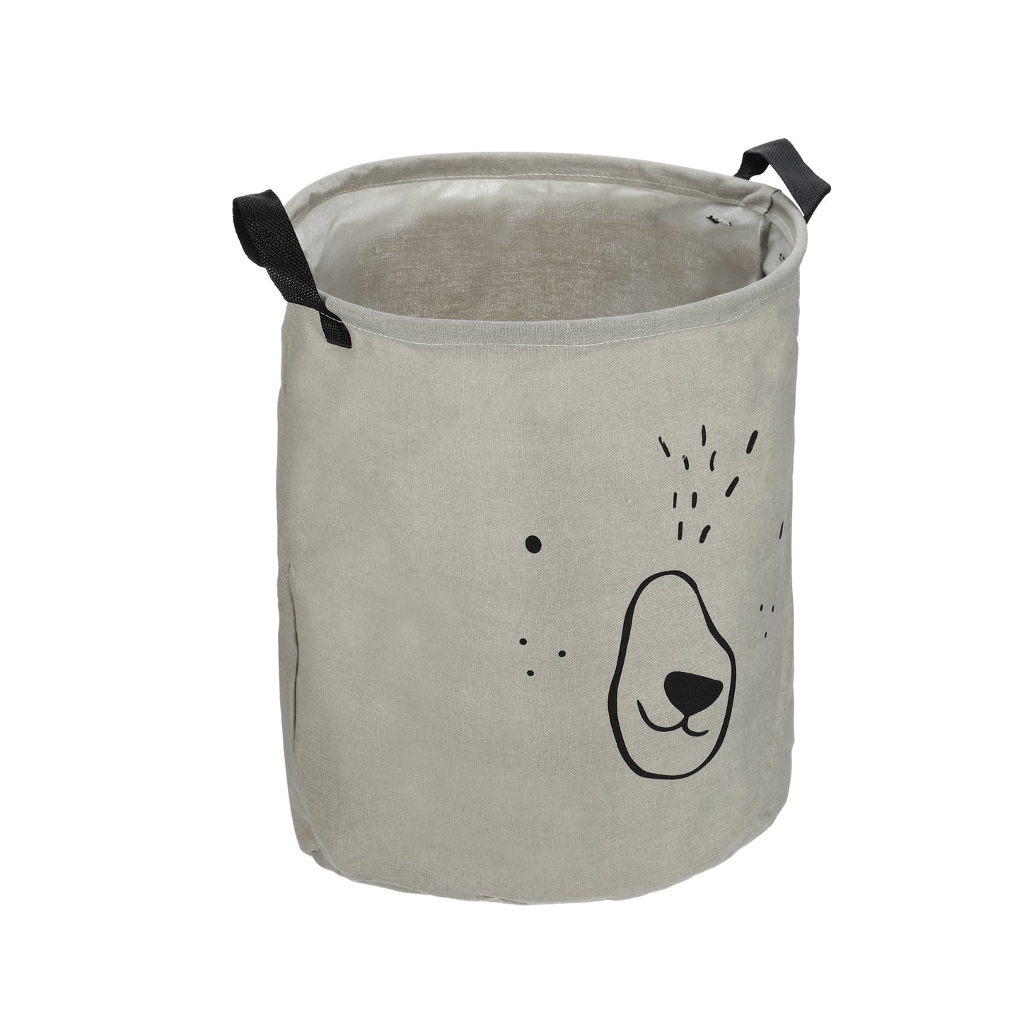 Foldable Cylindrical Laundry Basket for Laundry Room 15.75"x13.78" 40L Gray