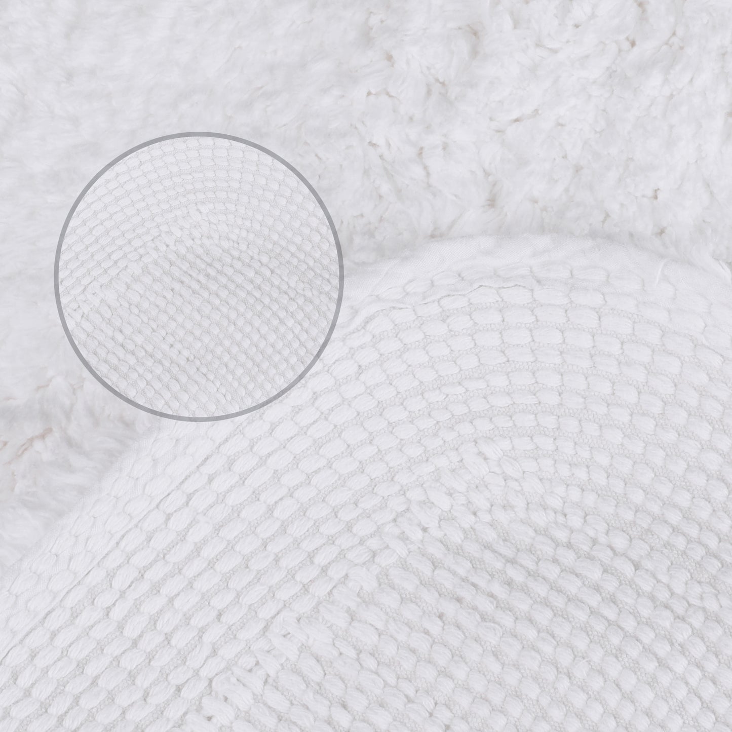 100% Cotton Mat Rug, Plush Water Absorbent Luxury Rectangular for Bathroom Vanity