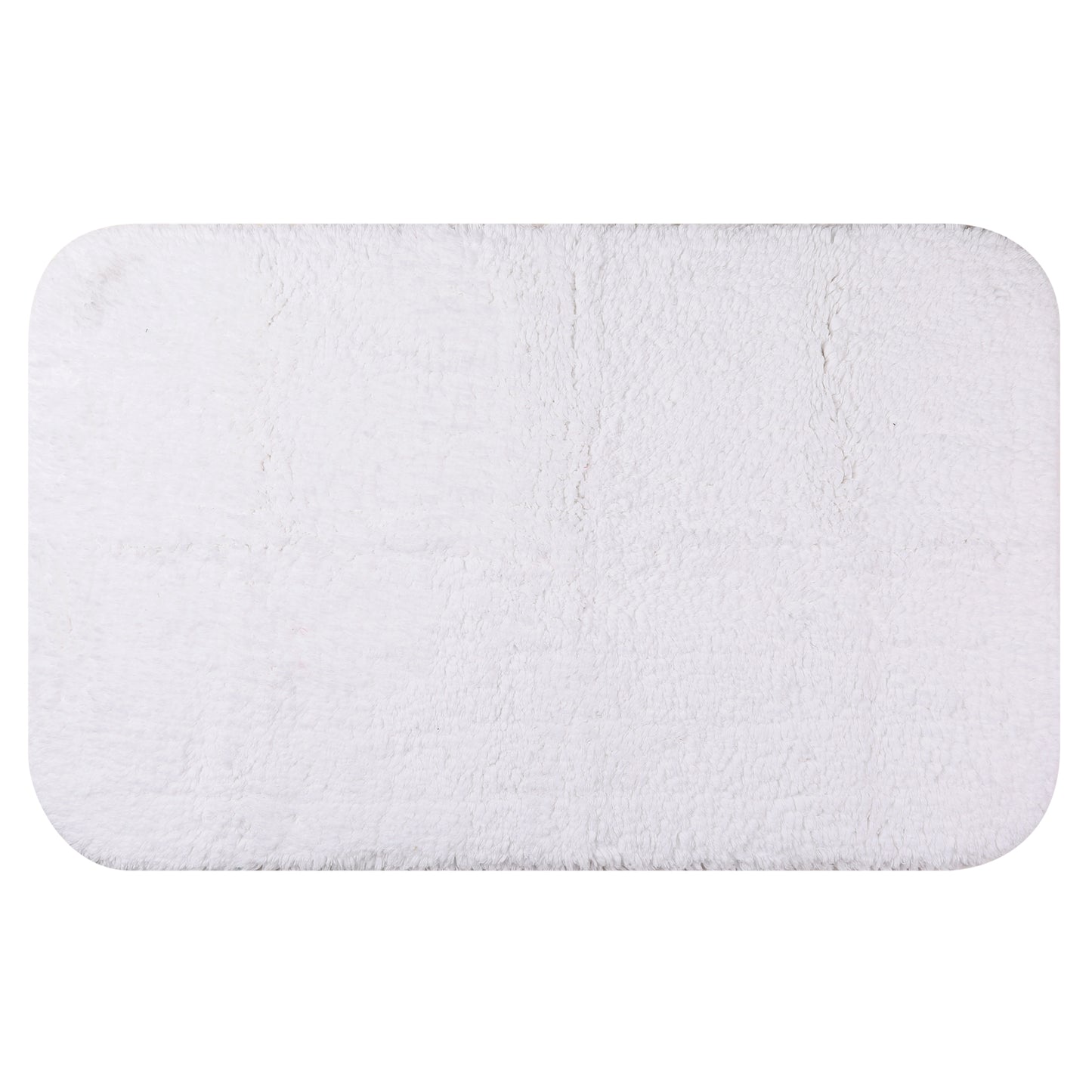 100% Cotton Mat Rug, Plush Water Absorbent Luxury Rectangular for Bathroom Vanity