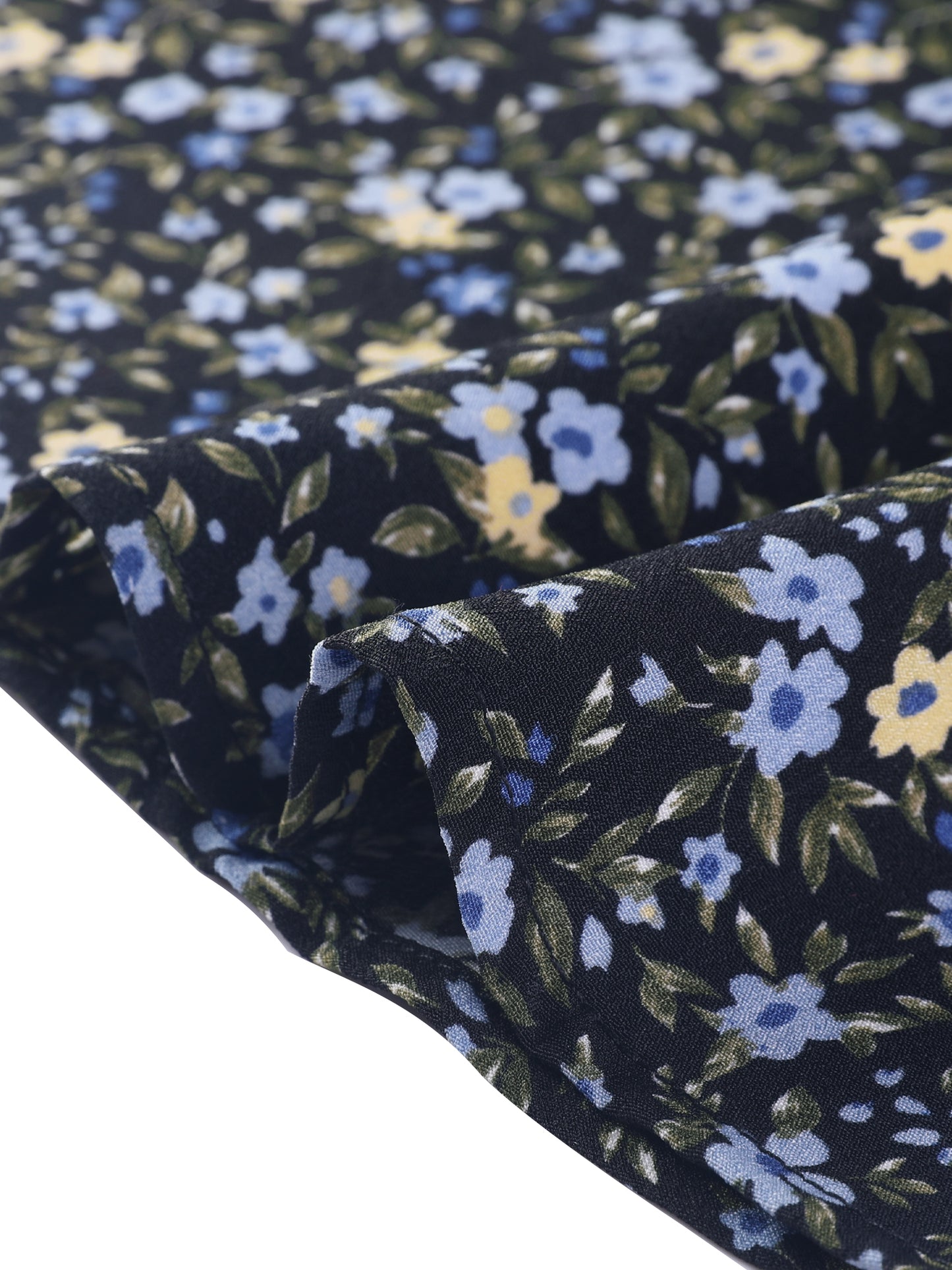 Women's Plus Size V Neck Belted Summer Floral Dresses