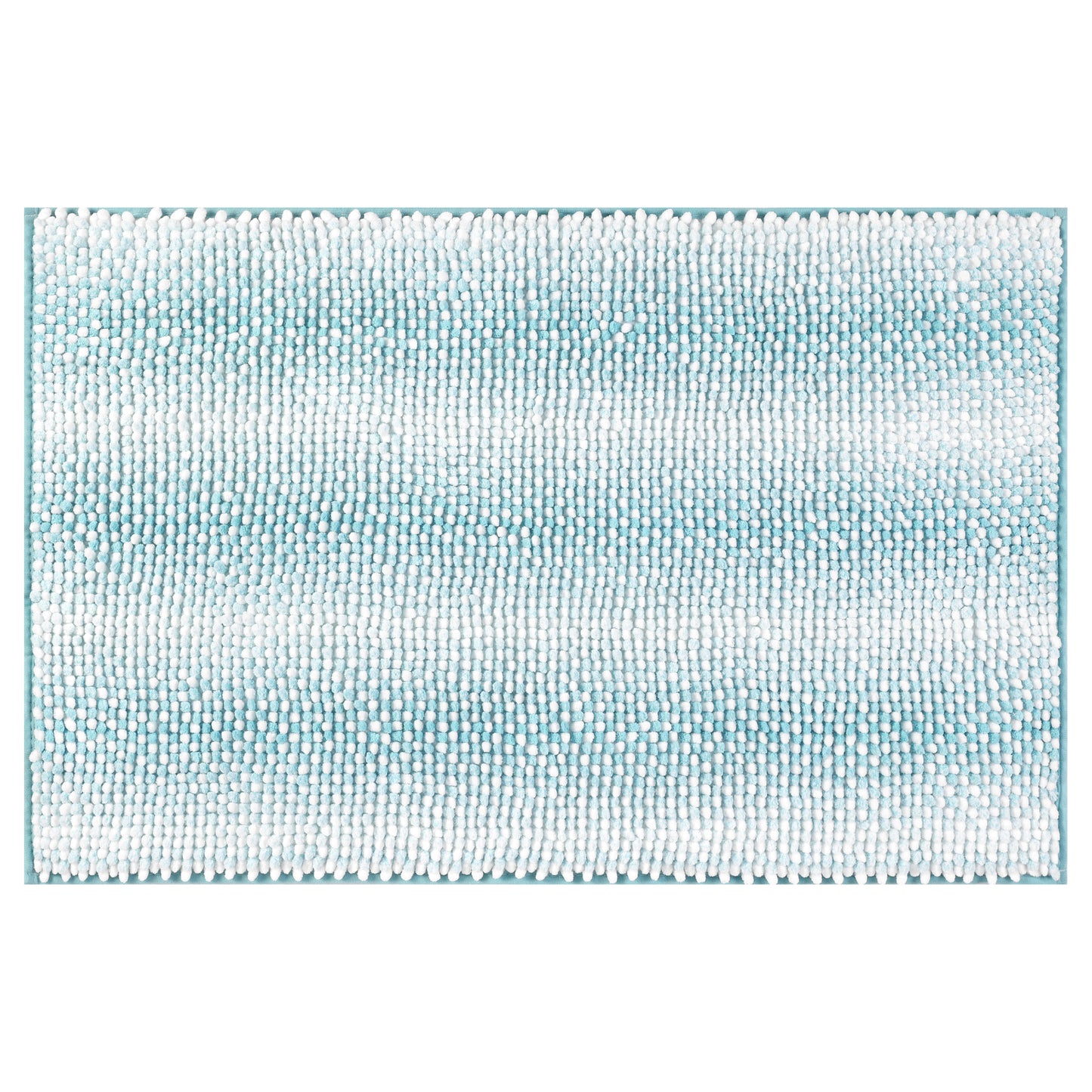 Chenille Bathroom Rug, Soft and Absorbent Non-Slip Striped Rug Luxury Plush Shaggy Bath Mats