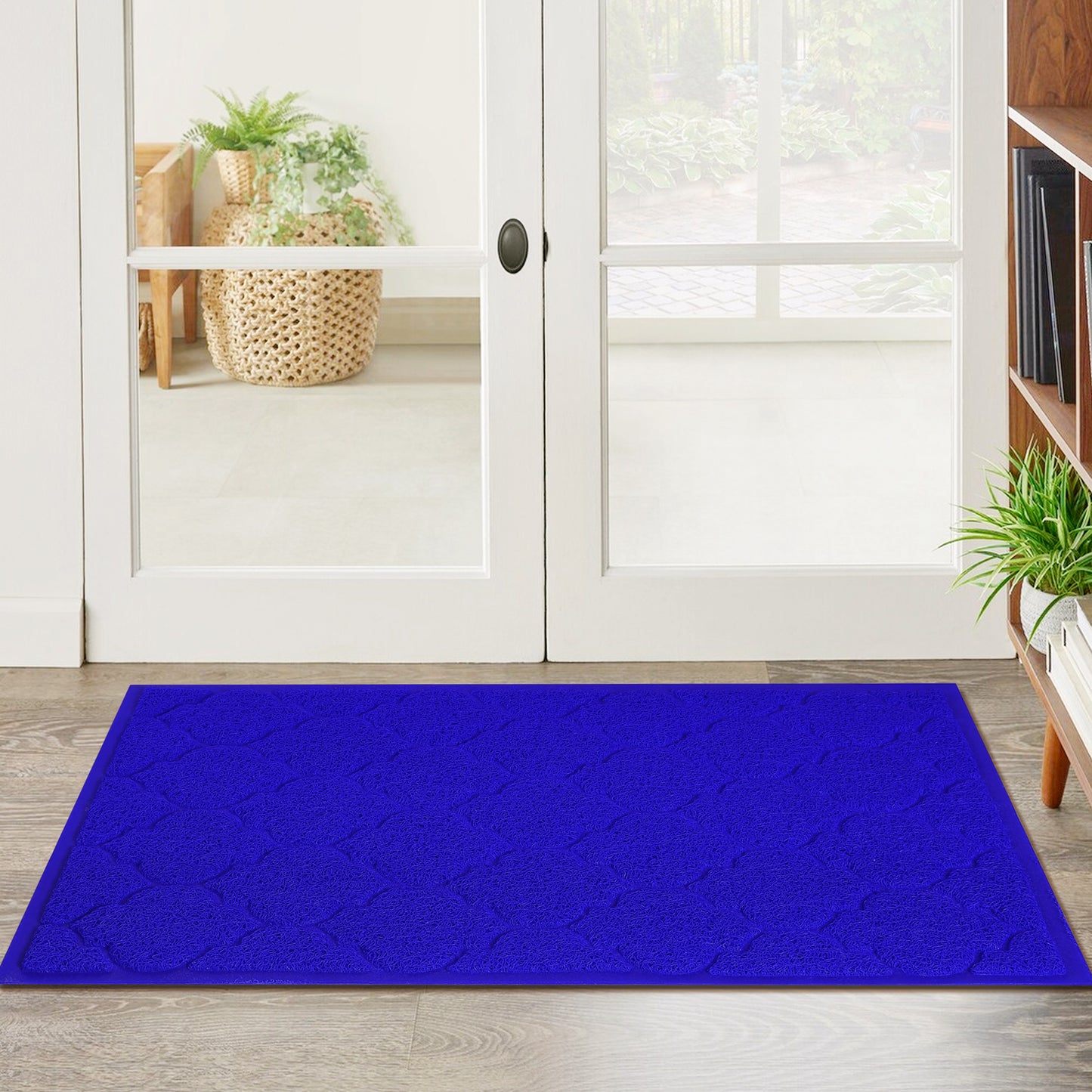 Front Door Mat Entryway Low Profile Design Floor Mat Solid Color Durable Dust Mats