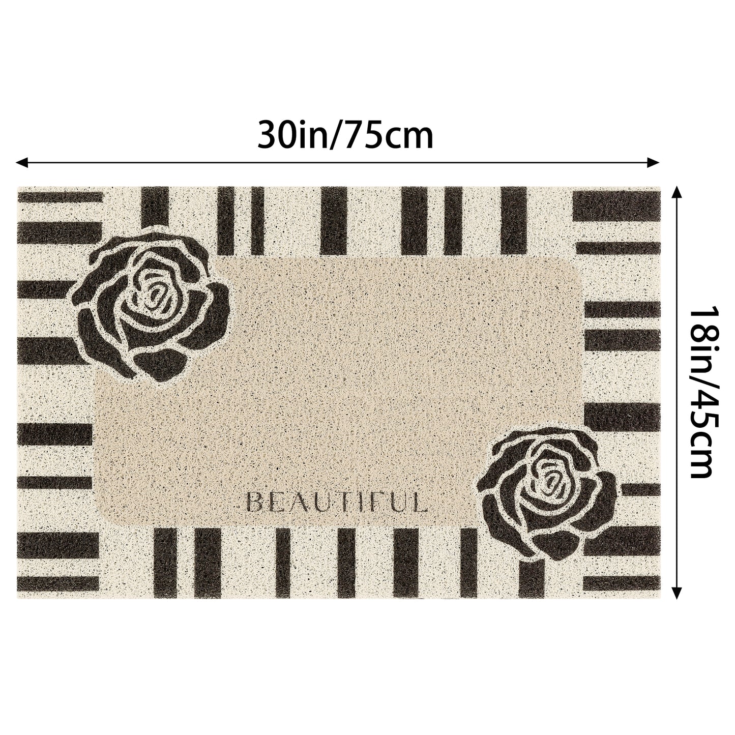 Geometric Modern Outdoor Door Mat, Entry Mat Resist Dirt Non-Slip Washable Thin Door Mats