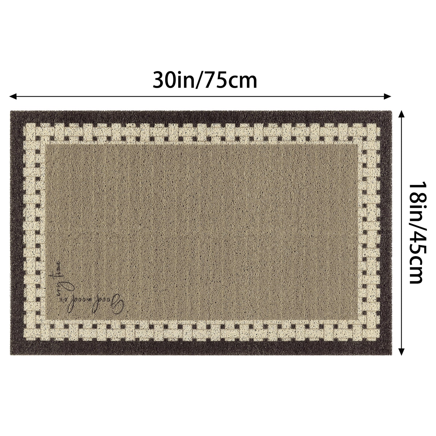 Geometric Modern Outdoor Door Mat, Entry Mat Resist Dirt Non-Slip Washable Thin Door Mats