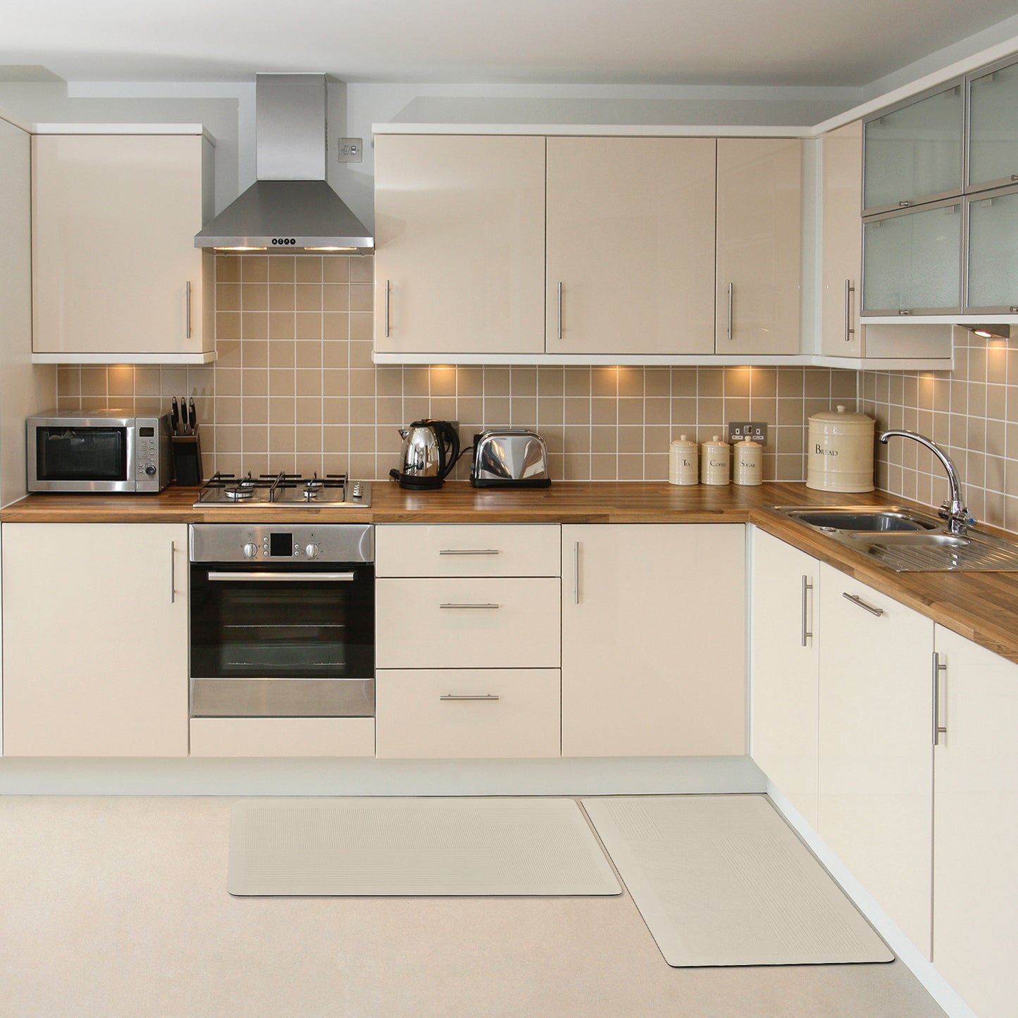 Modern Soft Comfort Kitchen Rug Absorbent Non Slip Kitchen Mat Washable Mats for Floor