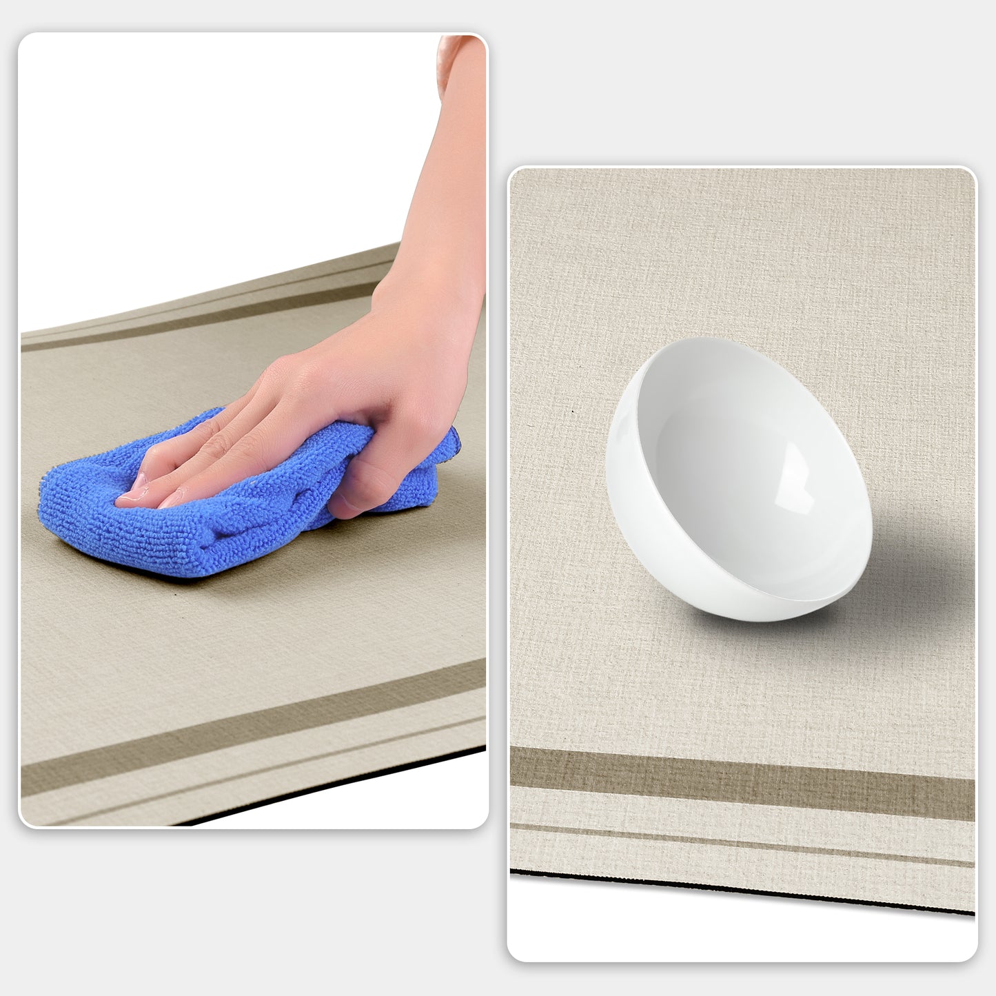 Modern Soft Comfort Kitchen Rug Absorbent Non Slip Kitchen Mat Washable Mats for Floor