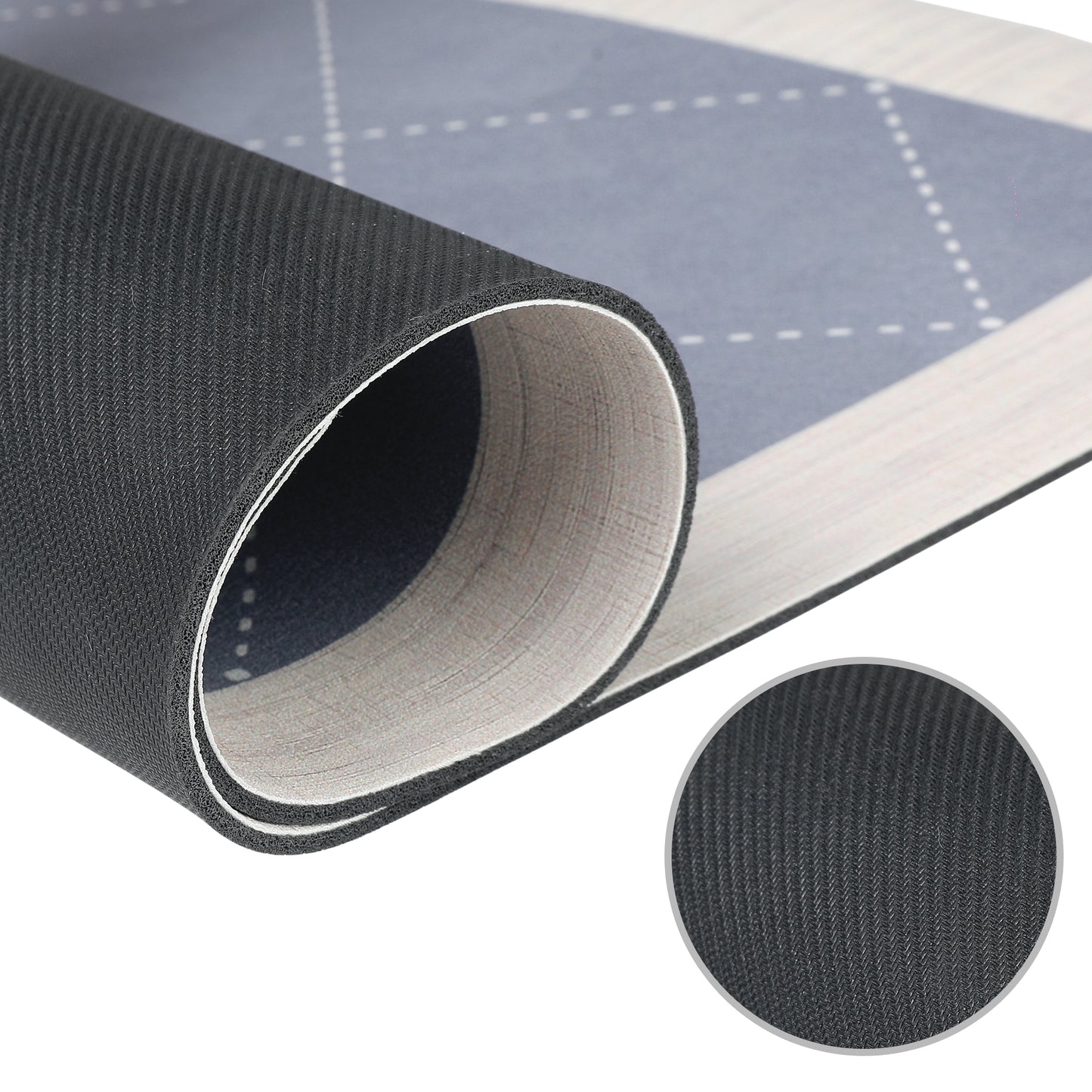 Geometry Kitchen Rug, Cushioned Anti-Fatigue Kitchen Floor Mats, Non Slip Waterproof Comfort Carpet