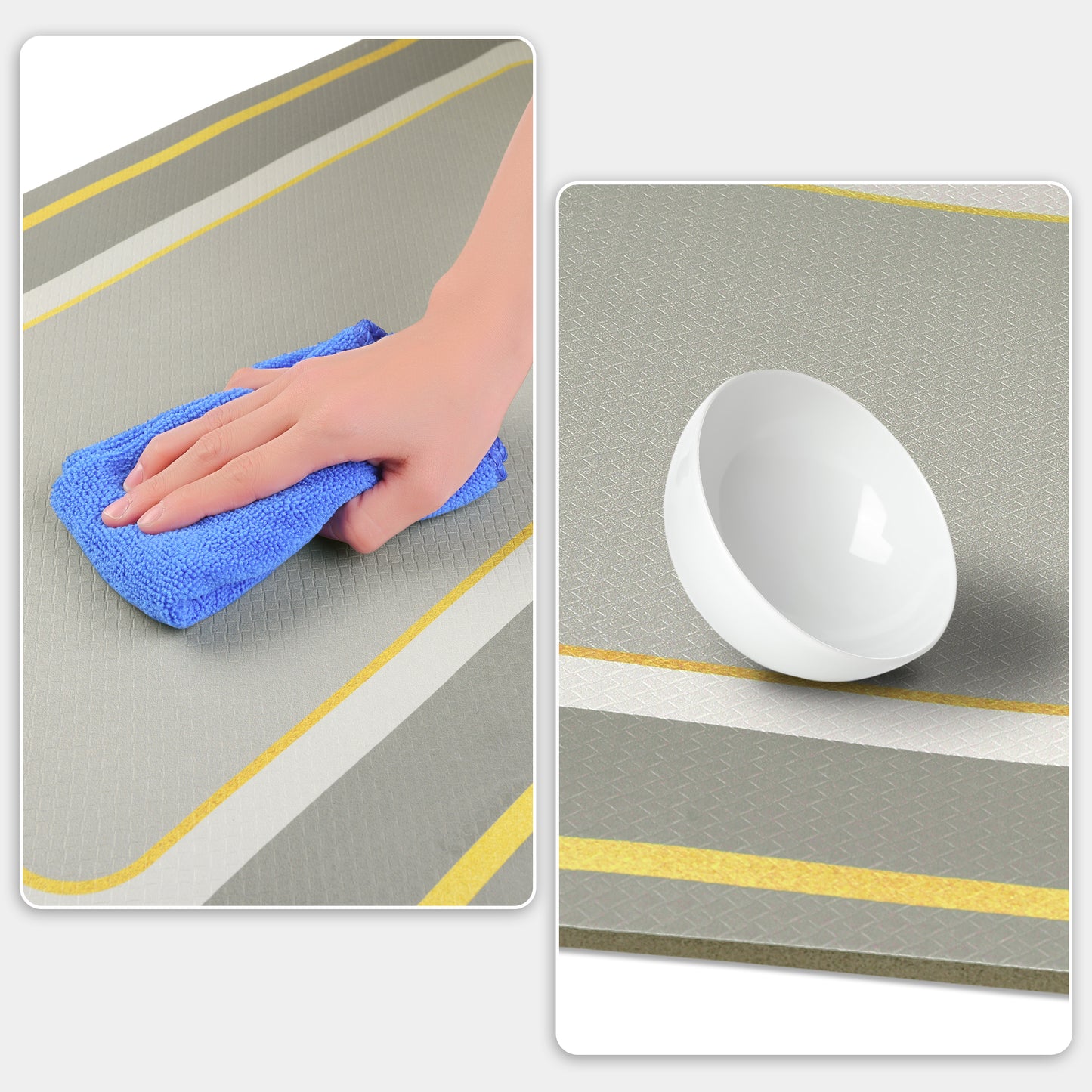 Kitchen Rugs and Kitchen Mats Non Skid Washable, Machine Washable Standing Mats
