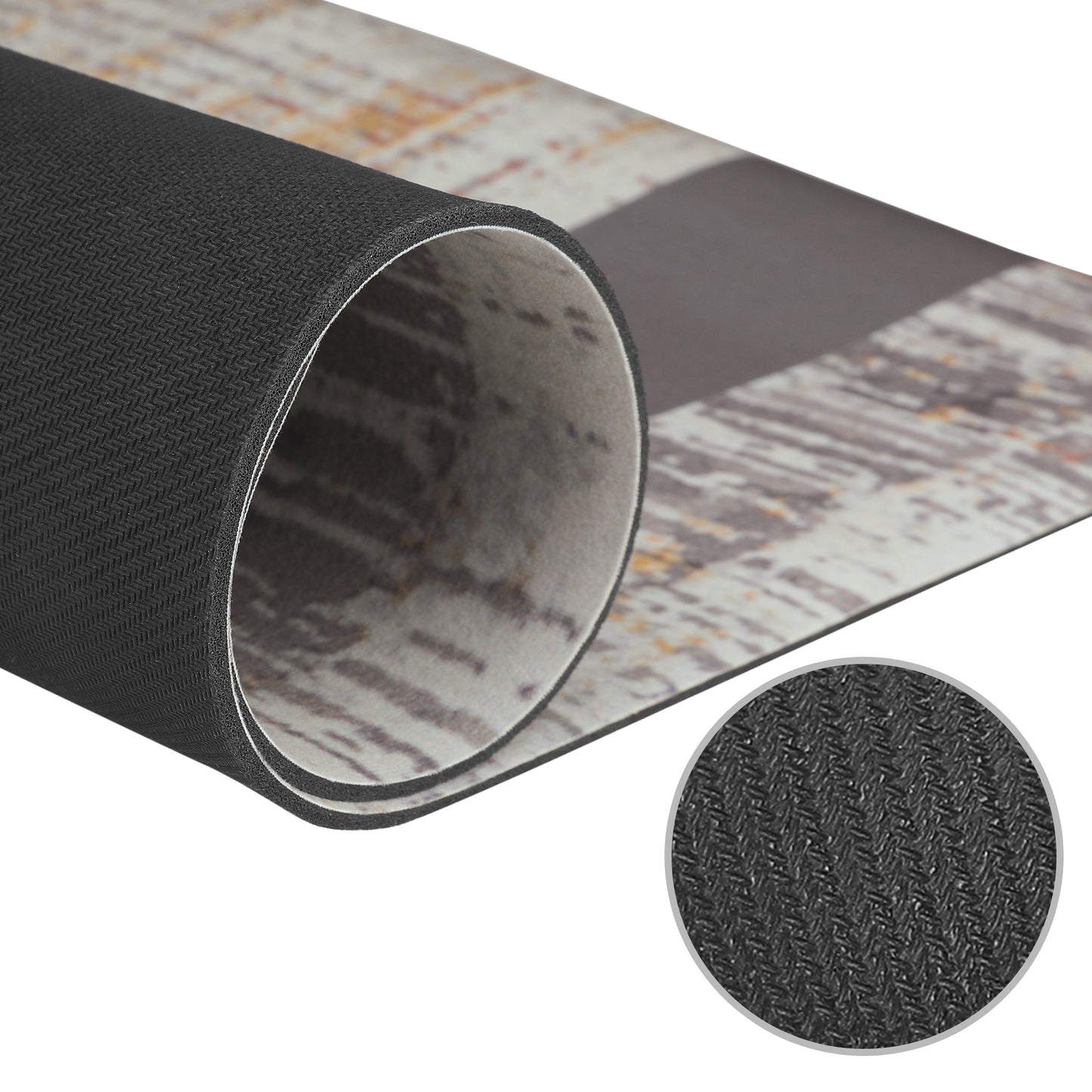 Letter Pattern Kitchen Mat 1 Piece Waterproof Anti Slip Kitchen Rug Comfort Standing Mats