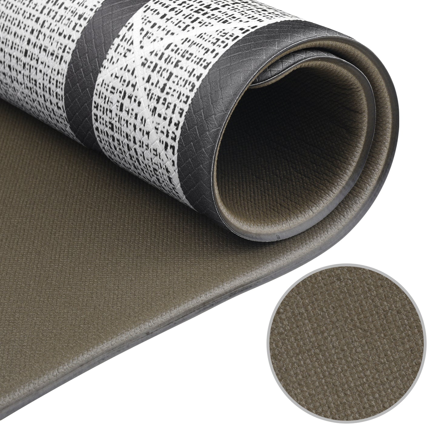 Geometry PVC Kitchen Mats, Waterproof Non-slip Washable and Oil Resistant Leather Kitchen Floor Mats