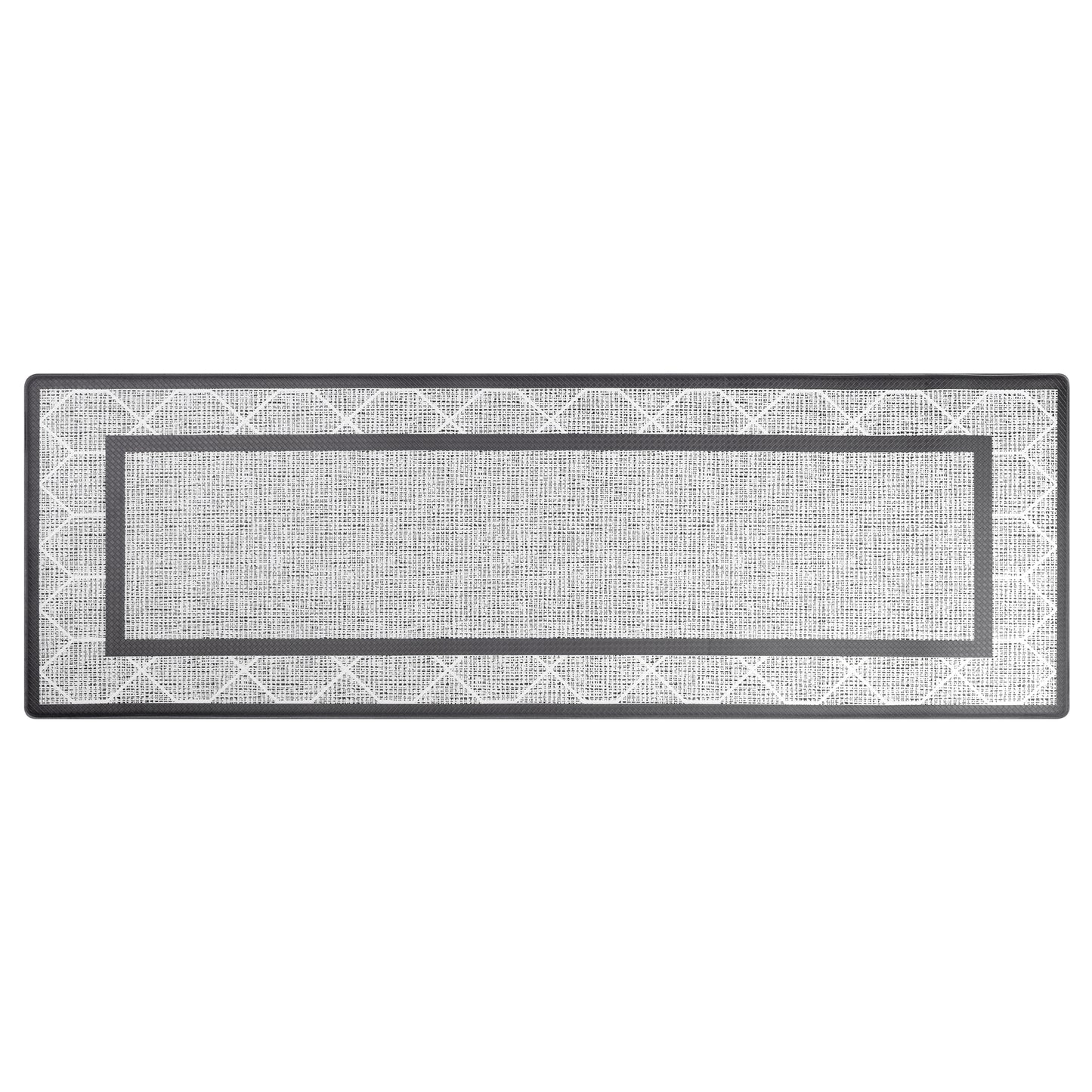 Geometry PVC Kitchen Mats, Waterproof Non-slip Washable and Oil Resistant Leather Kitchen Floor Mats