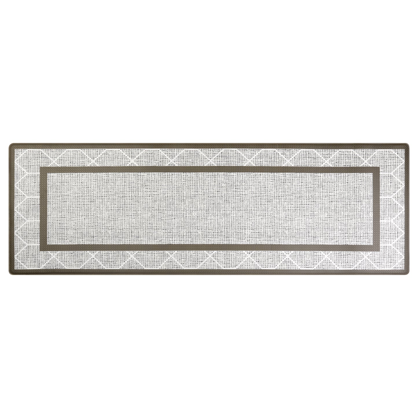 Geometry PVC Kitchen Mats, Waterproof Non-slip Washable and Oil Resistant Leather Kitchen Floor Mats